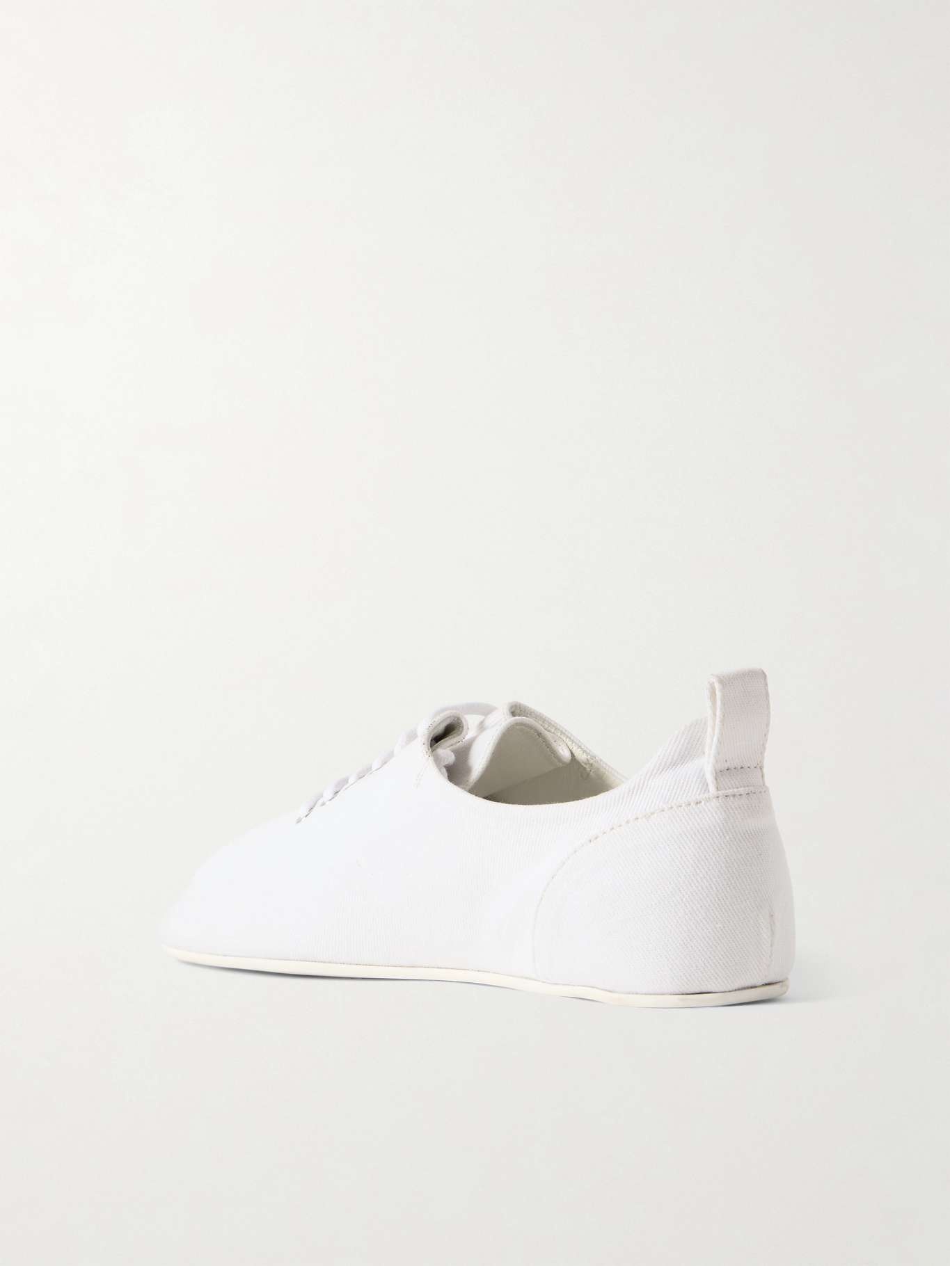 Recycled cotton-twill sneakers White - 3