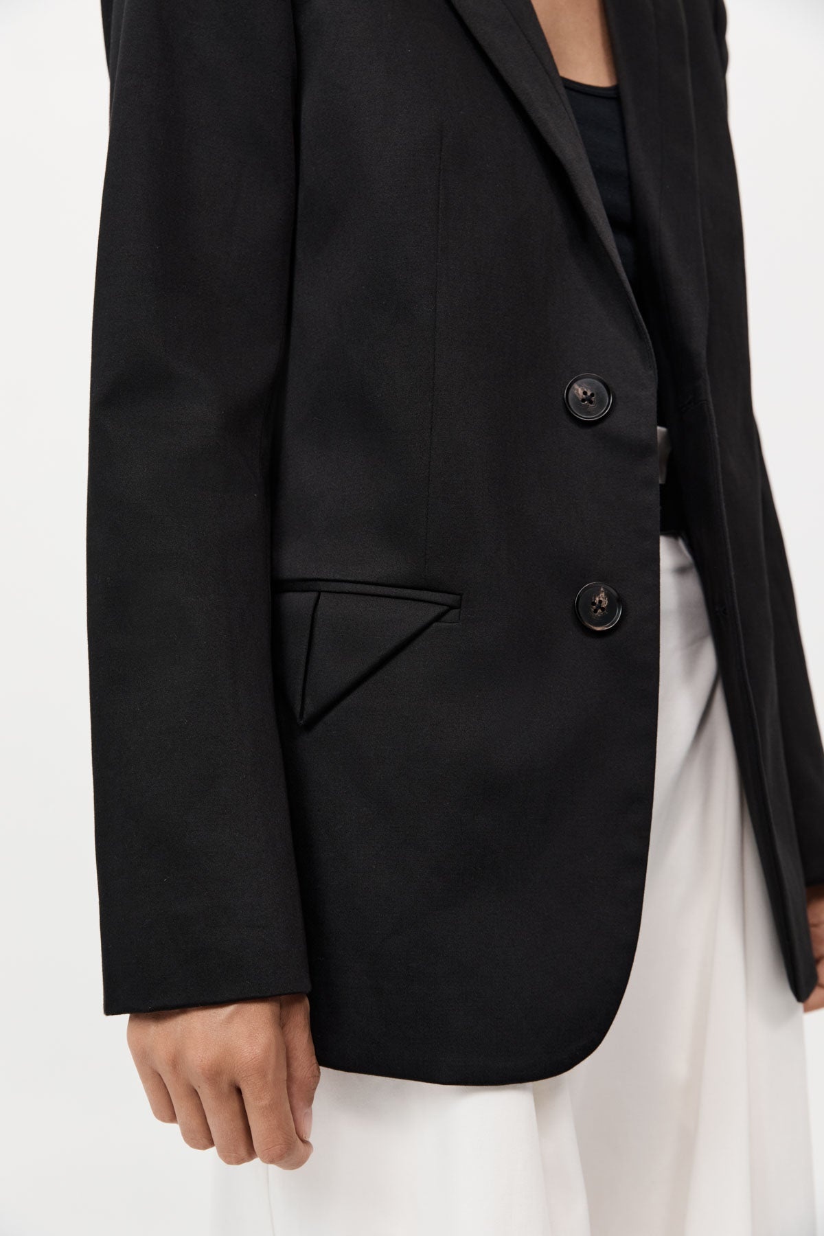 Origami Pocket Blazer - Black - 3