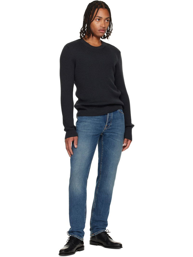 Nudie Jeans Blue Solid Ollie Jeans outlook