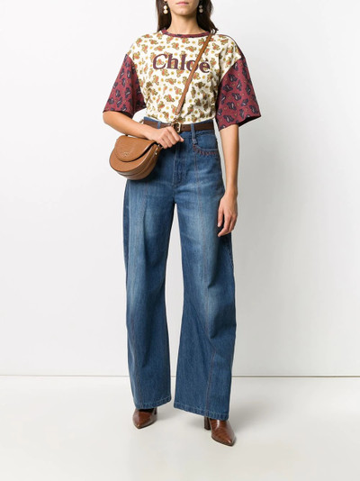 Chloé paisley print logo T-shirt outlook