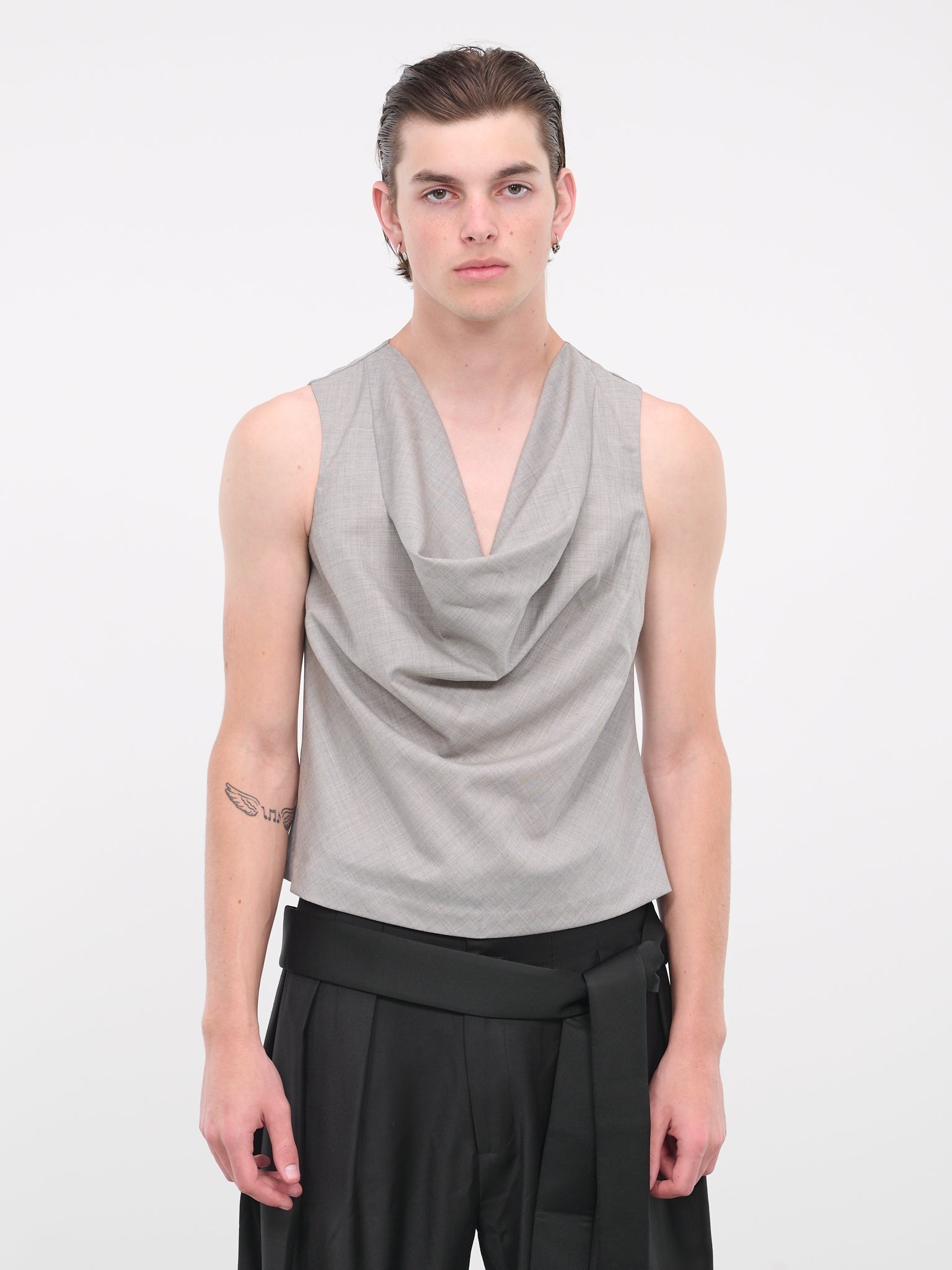 Draped Wool Top - 1