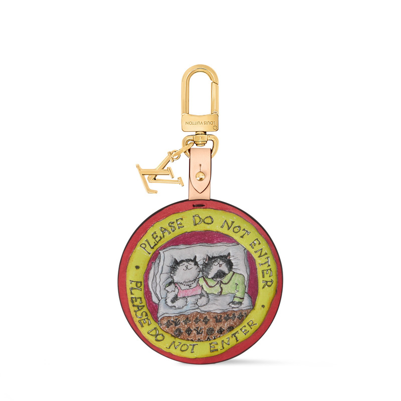 Sleeping Cats Tag Bag Charm 1