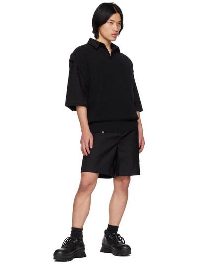 C2H4 Black Corbusian Fold-Over Shirt outlook