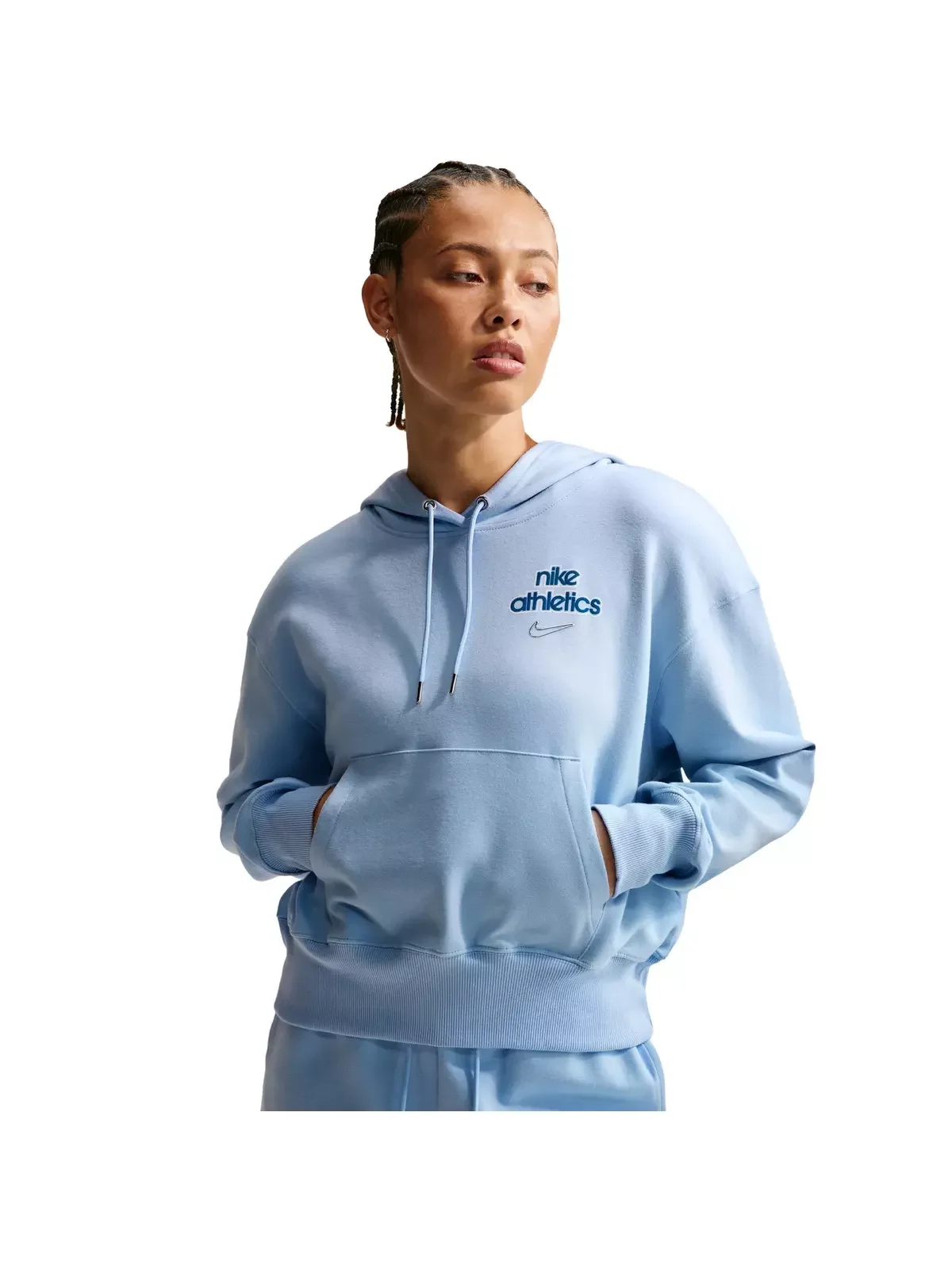 Women's Sportswear Phoenix Fleece Pull-Over Hoodie -Blue - 1