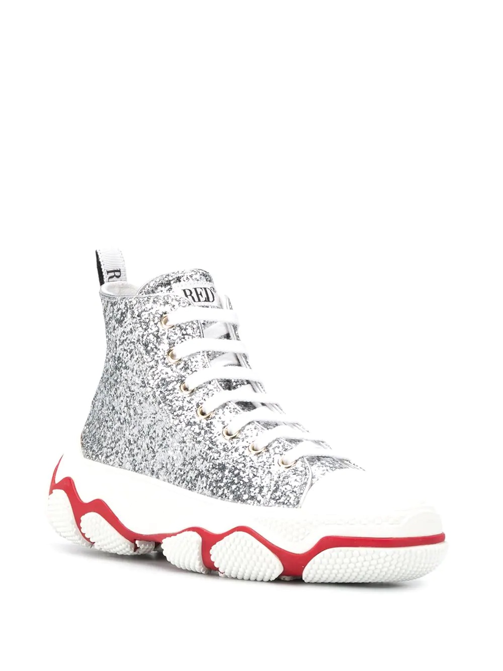 RED(V) Glam Run high-top glitter sneakers - 2