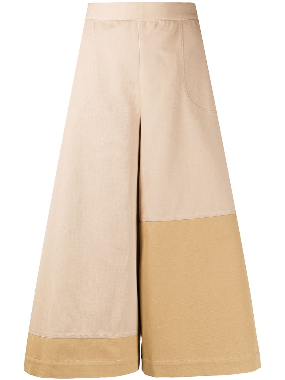 flared culotte trousers - 1