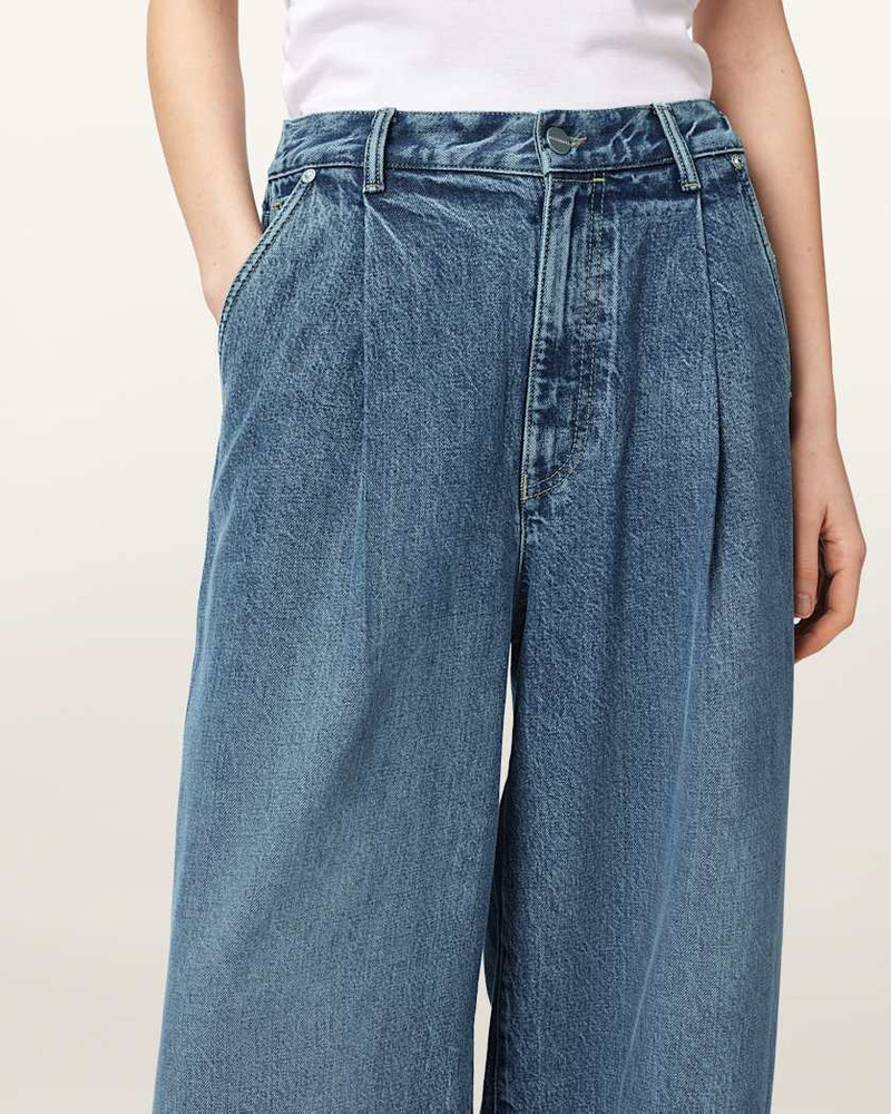 HAZE WIDE LEG PLEATED JEANS 4