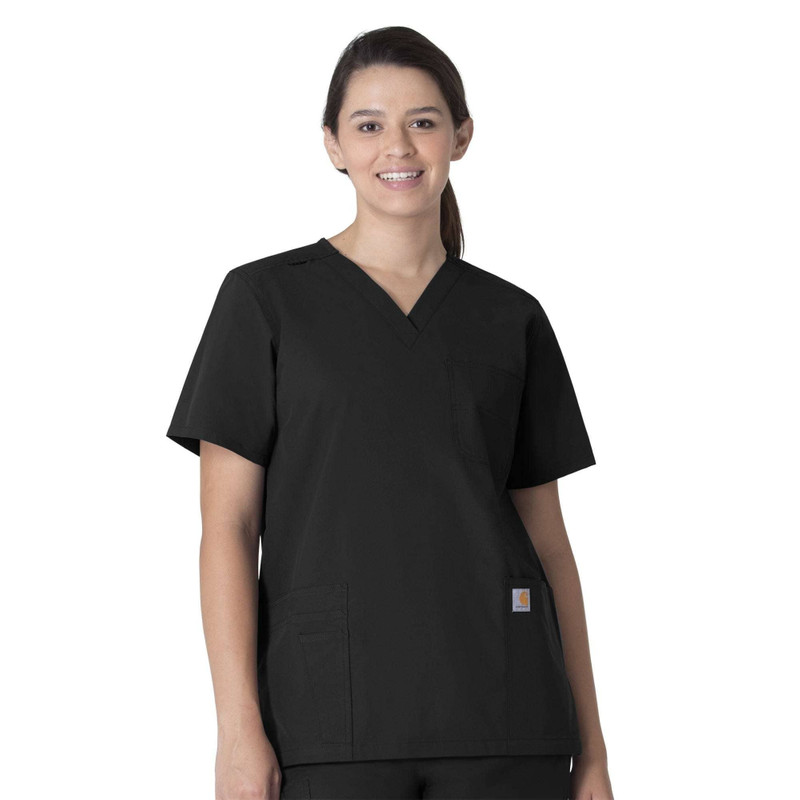 Unisex Force Essentials V-Neck 6-Pocket Scrub Top 1