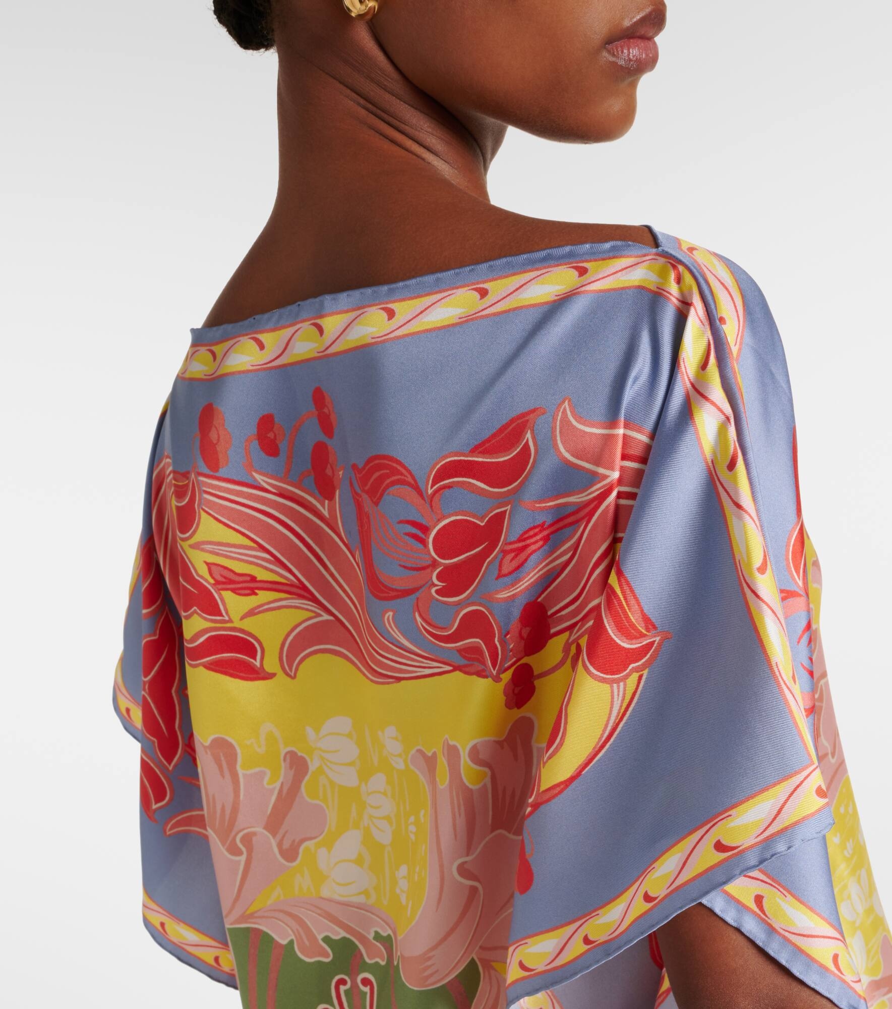 Etro Summer silk twill top - 6