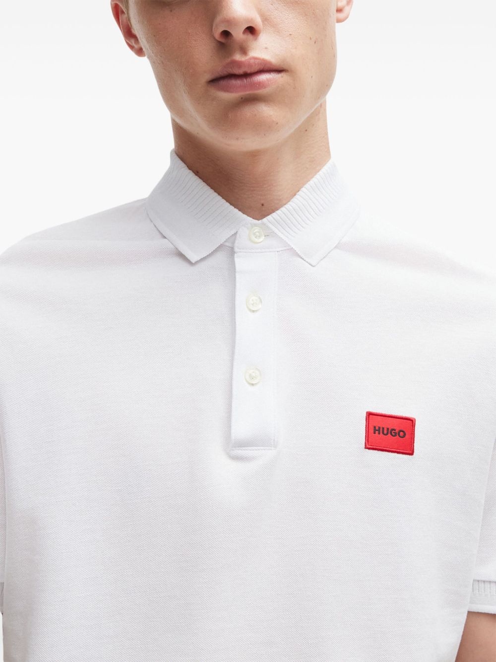logo-appliqué cotton polo shirt - 5