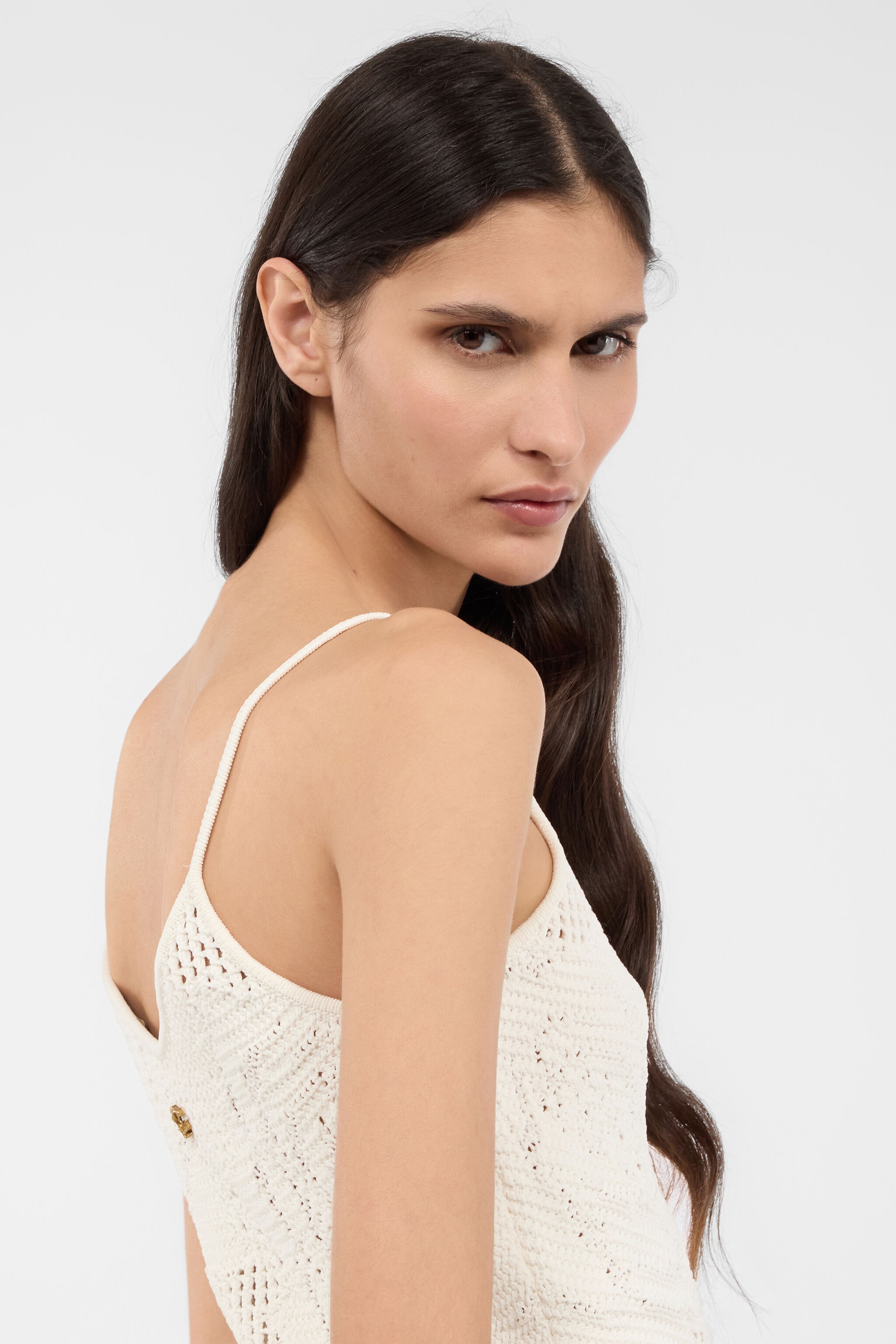 Openwork Top With Roses - 7