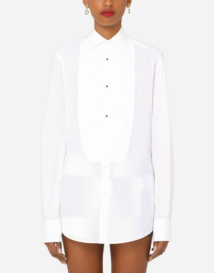 Poplin tuxedo shirt - 1