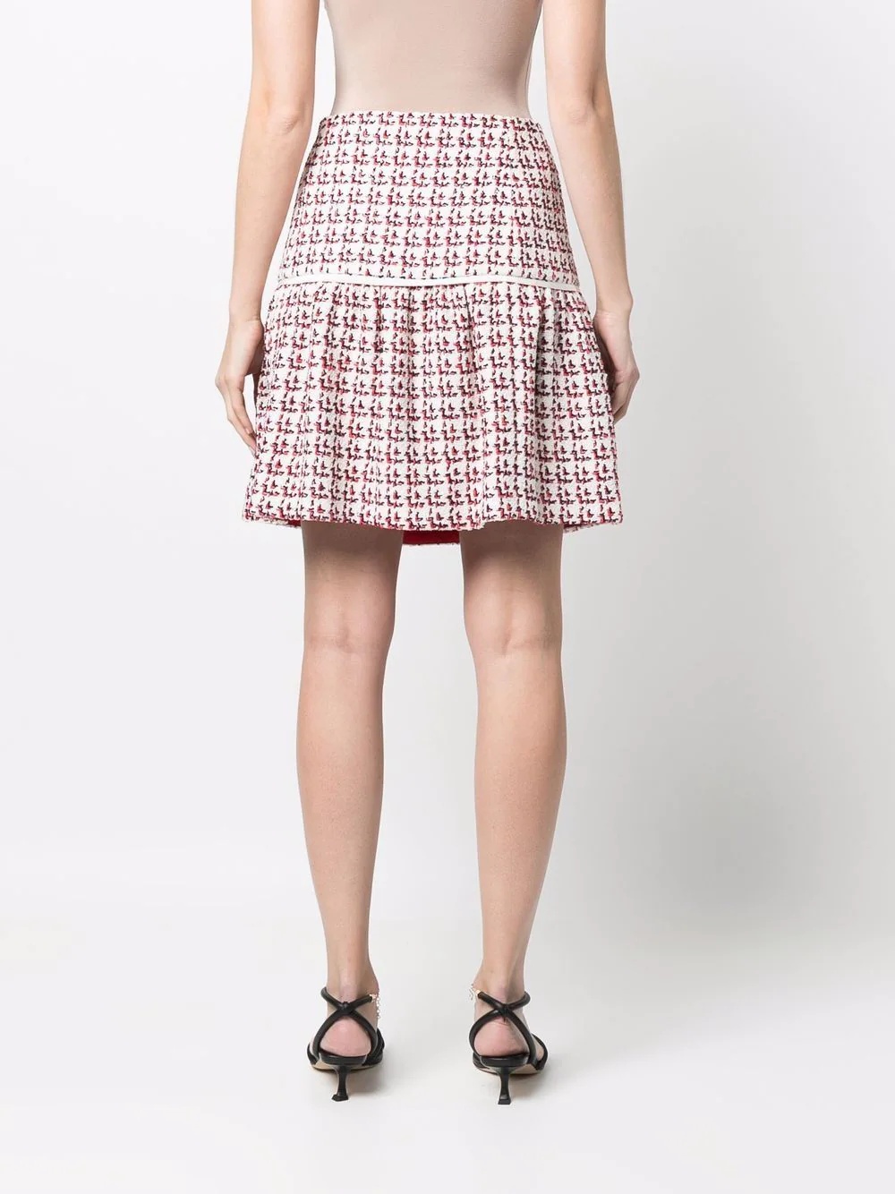textured A-line skirt - 4