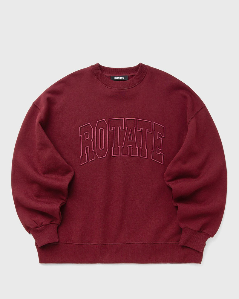 embroidered 승무원 목 스웨터 1