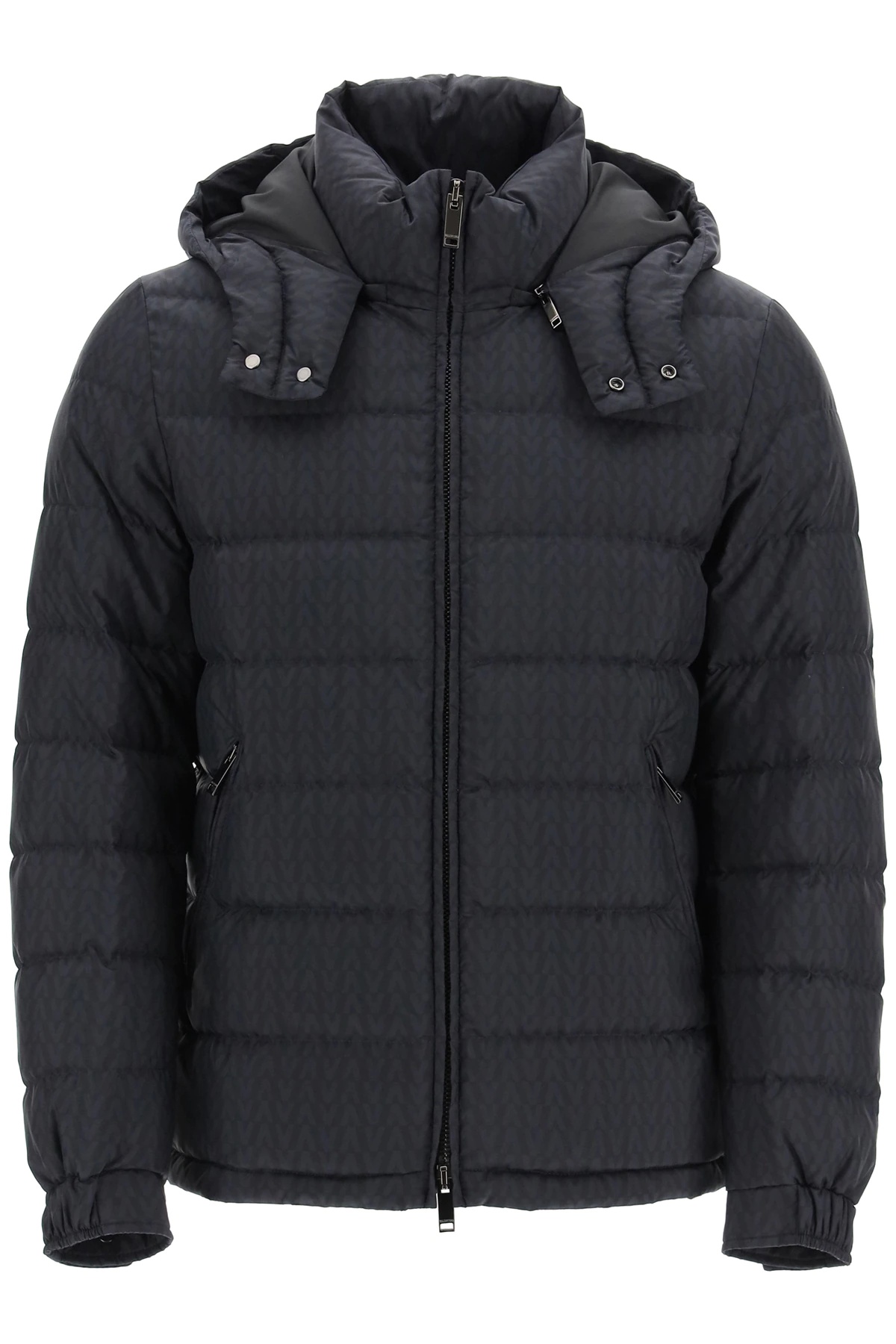 OPTICAL VALENTINO NYLON DOWN JACKET - 1