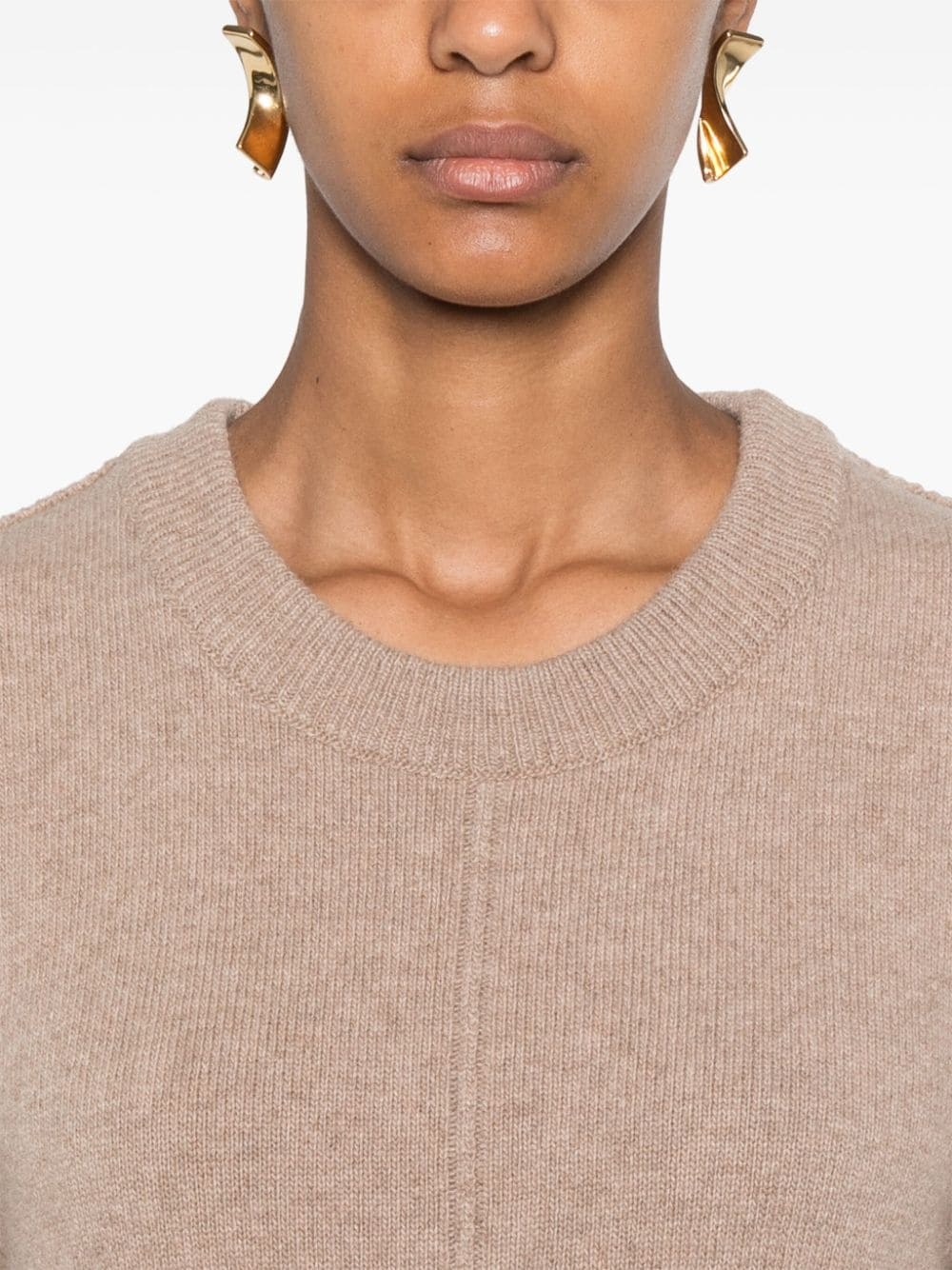 crew-neck midi dress - 5