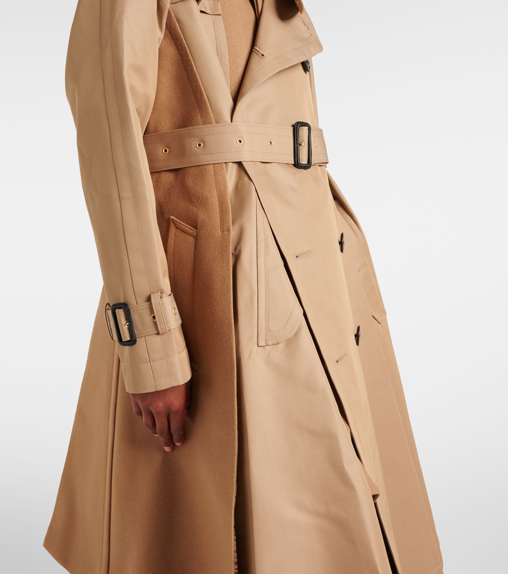 sacai Cotton-blend gabardine trench coat | mytheresa