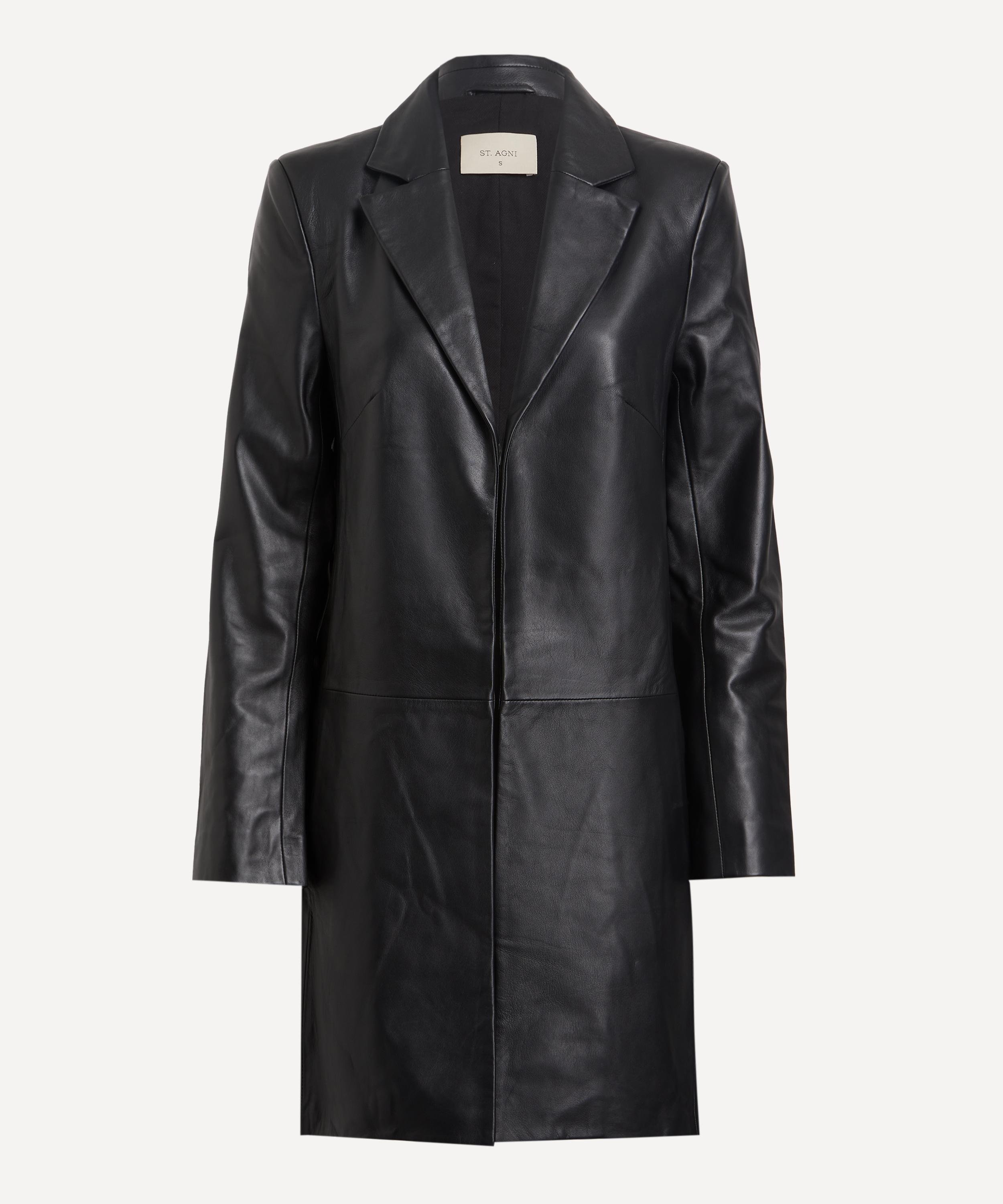 Leather Longline Jacket - 1