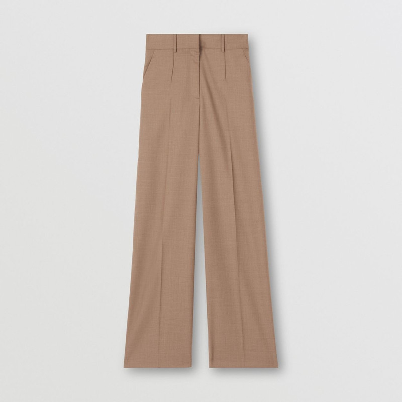 Wool Wide-leg Trousers - 1