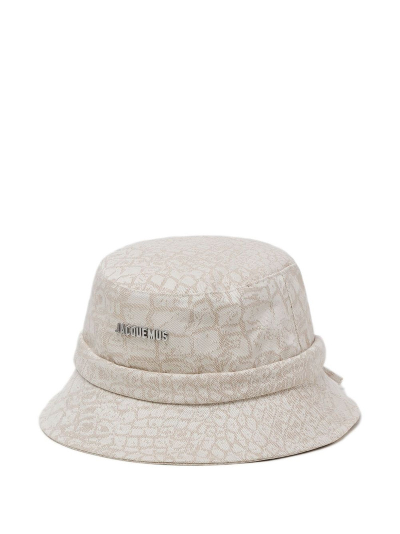 JACQUEMUS logo-lettering bucket hat outlook
