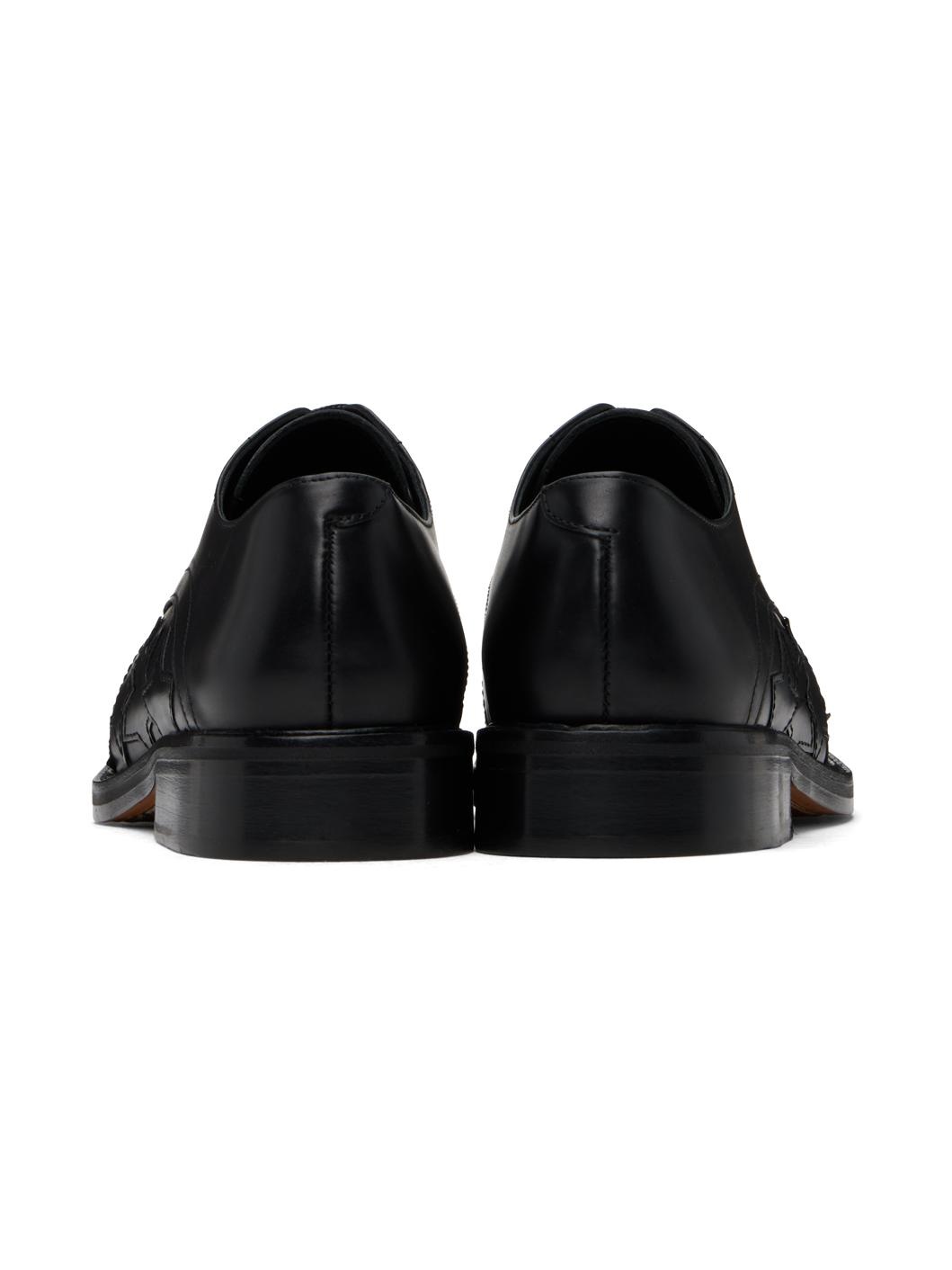 Black Star Square Toe Derbys - 2