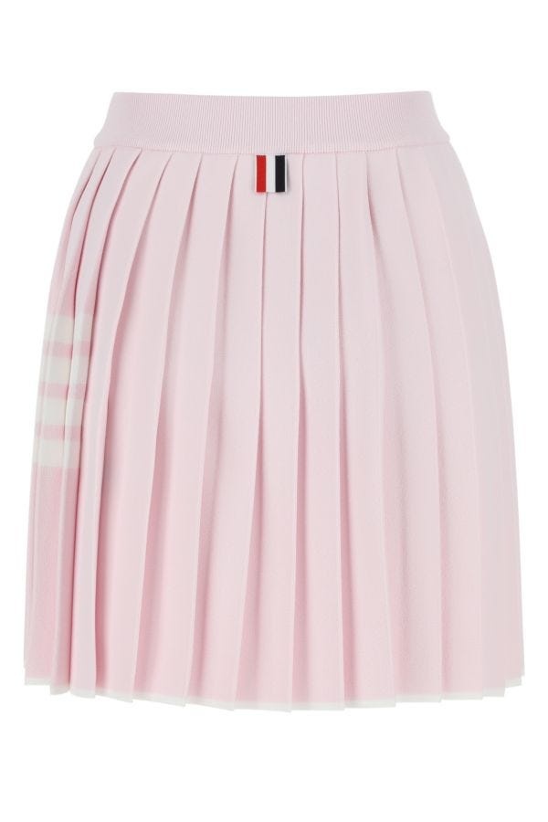 【送料&関税込】Thom Browne Pastel Pink Viscose Blend Mini S Thom Browne Pastel pink viscose blend mini skirt