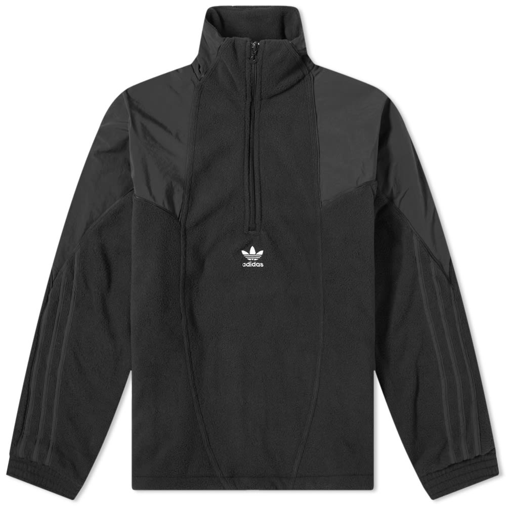 Adidas Trefoil Mix Half Zip Fleece Sweat - 1