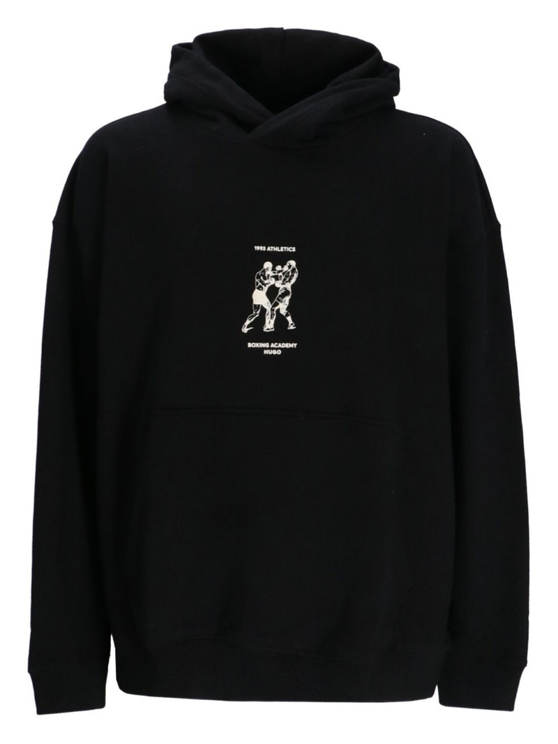 boxing-print hoodie 1
