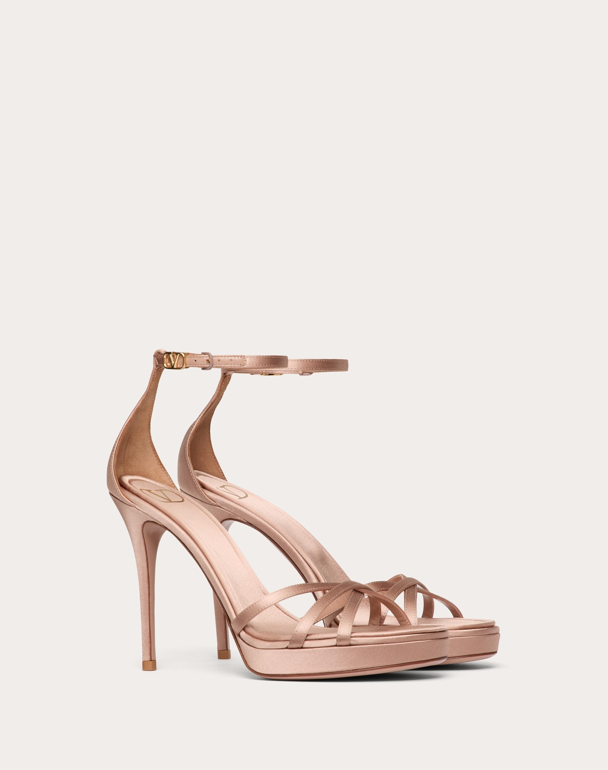 VALENTINO GARAVANI EVENINGLAM SATIN PLATFORM SANDAL 120MM - 2