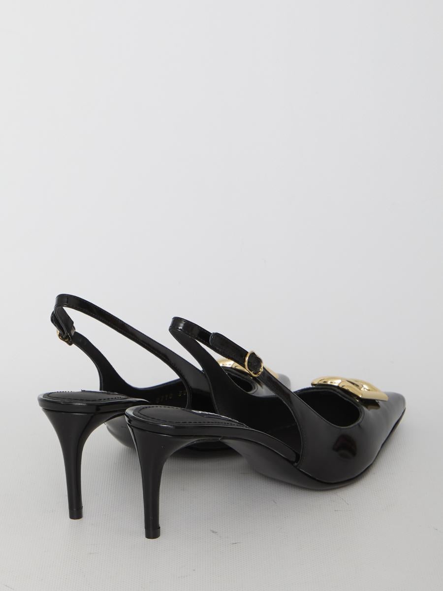 DOLCE & GABBANA SLINGBACK IN SHINY LEATHER - 3