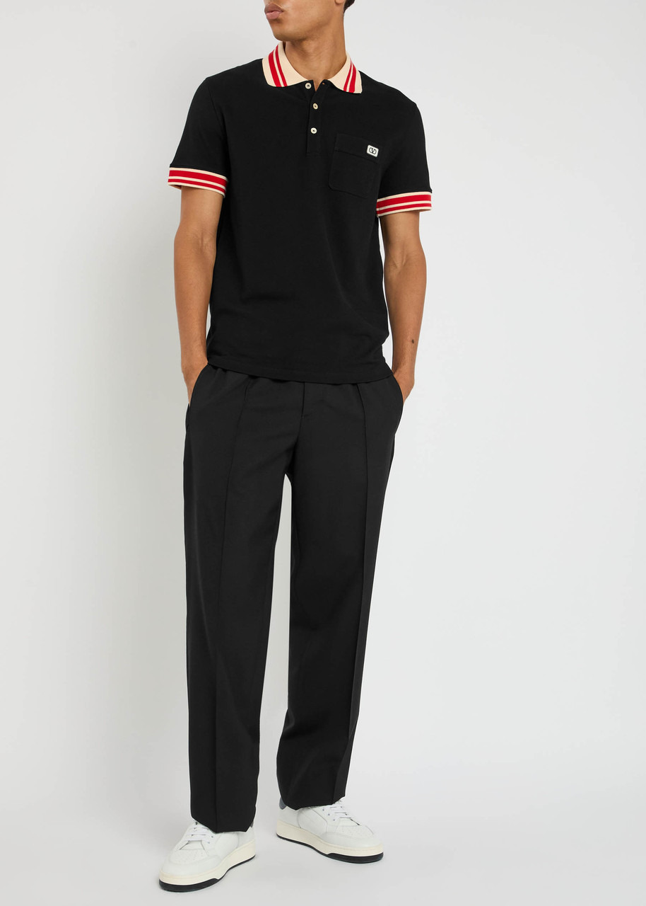 Valentino Garavani Vlogo Piqué Cotton Polo Shirt - 4