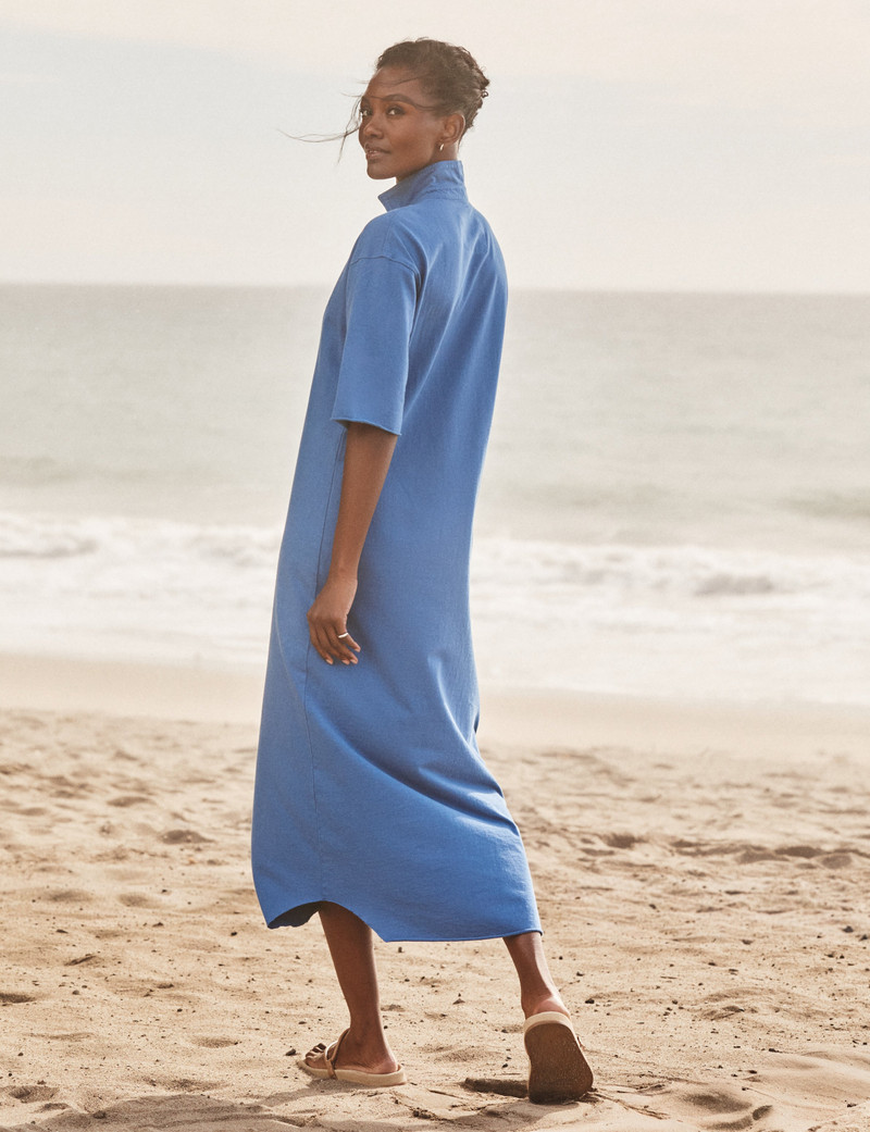 Frank & Eileen Popover Henley Maxi Dress outlook
