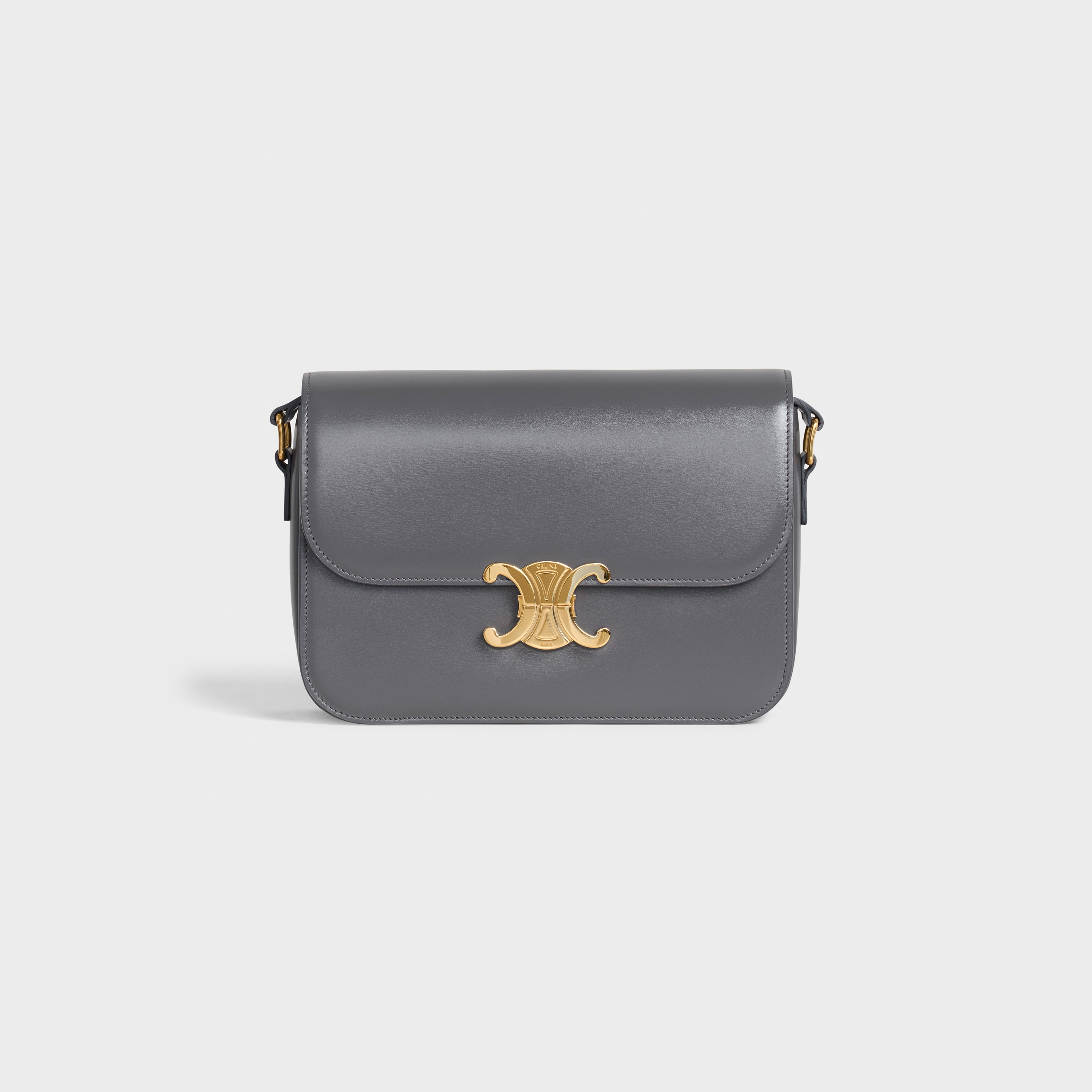 MEDIUM TRIOMPHE BAG IN SHINY CALFSKIN - 1