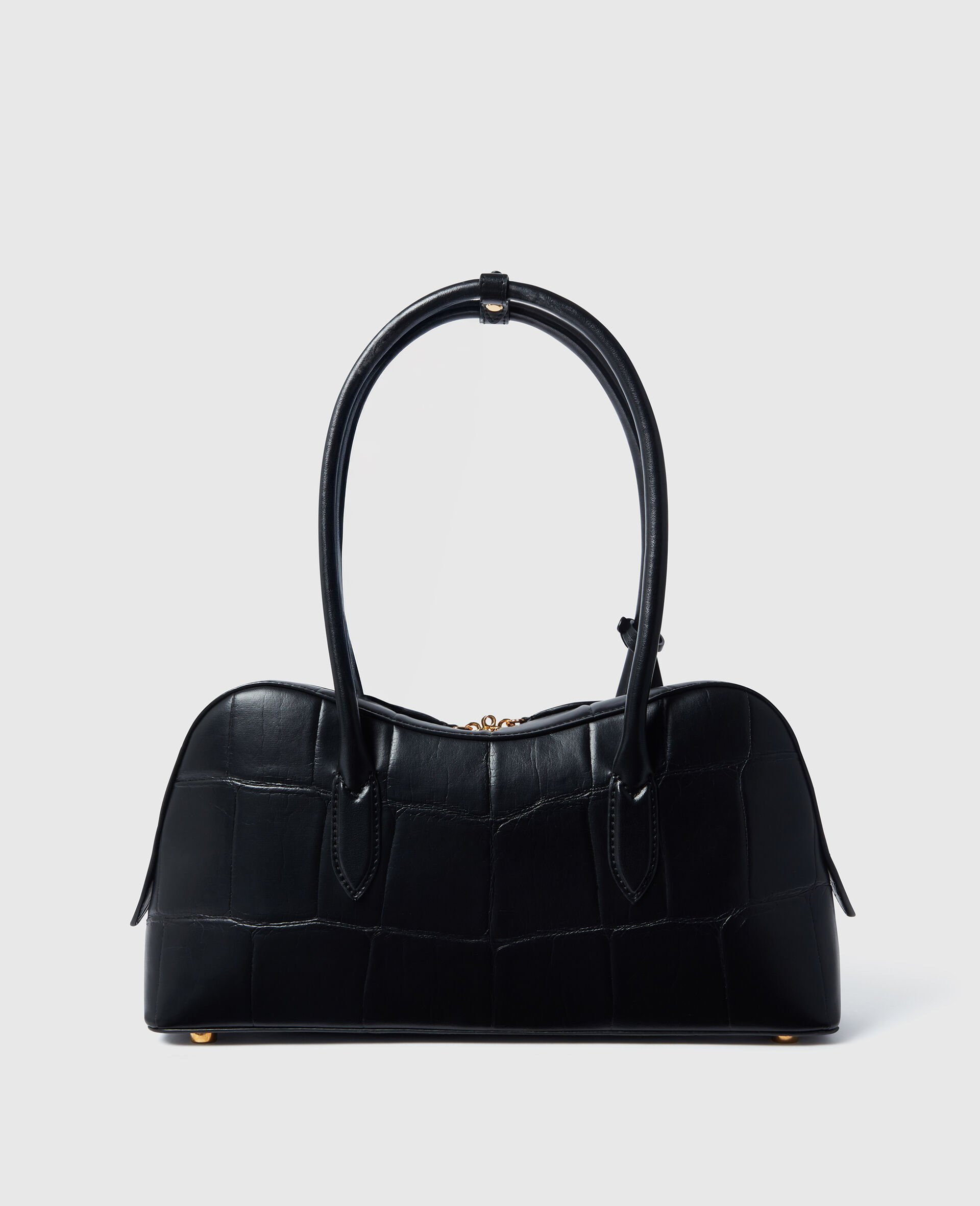 Ryder Crocodile-Embossed Shoulder Bag - 7