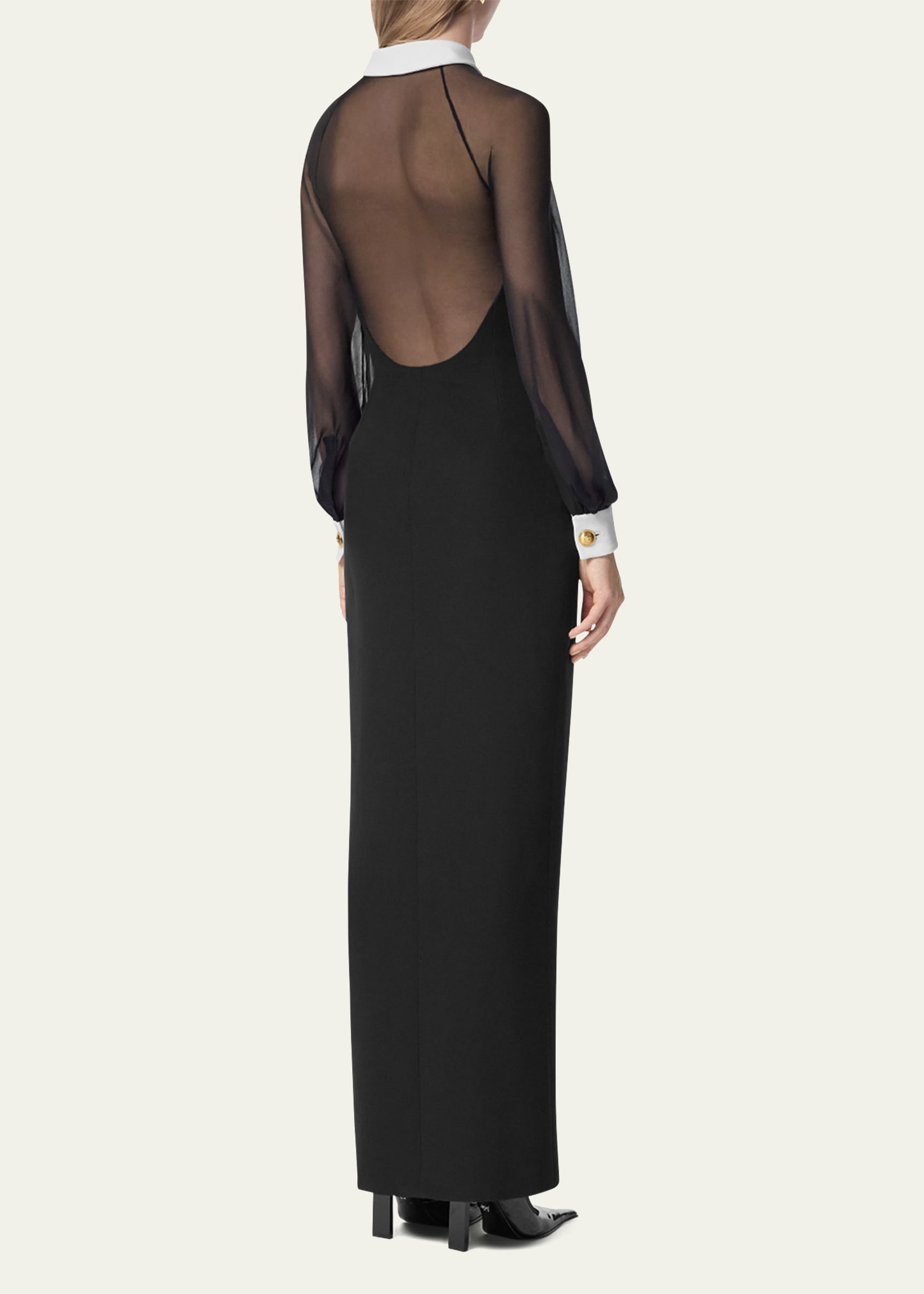 ワンピース VERSACE BLACK STRETCH CADY DRESS Versace stretch cady sheath dress Black 42 - Dresses