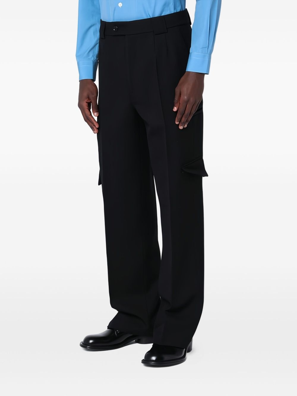 pleated cargo trousers - 3