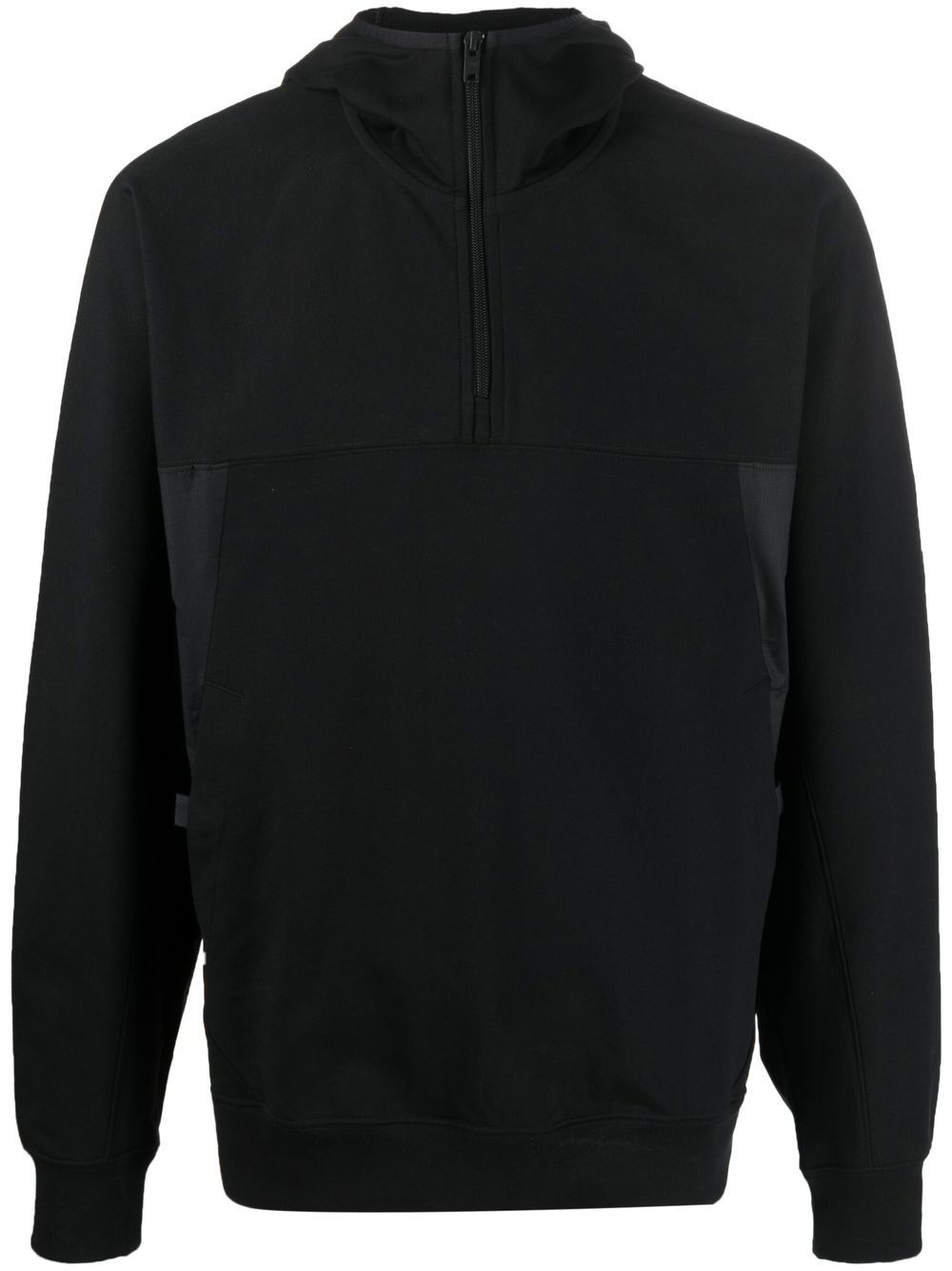 half-zip fastening hoodie - 1