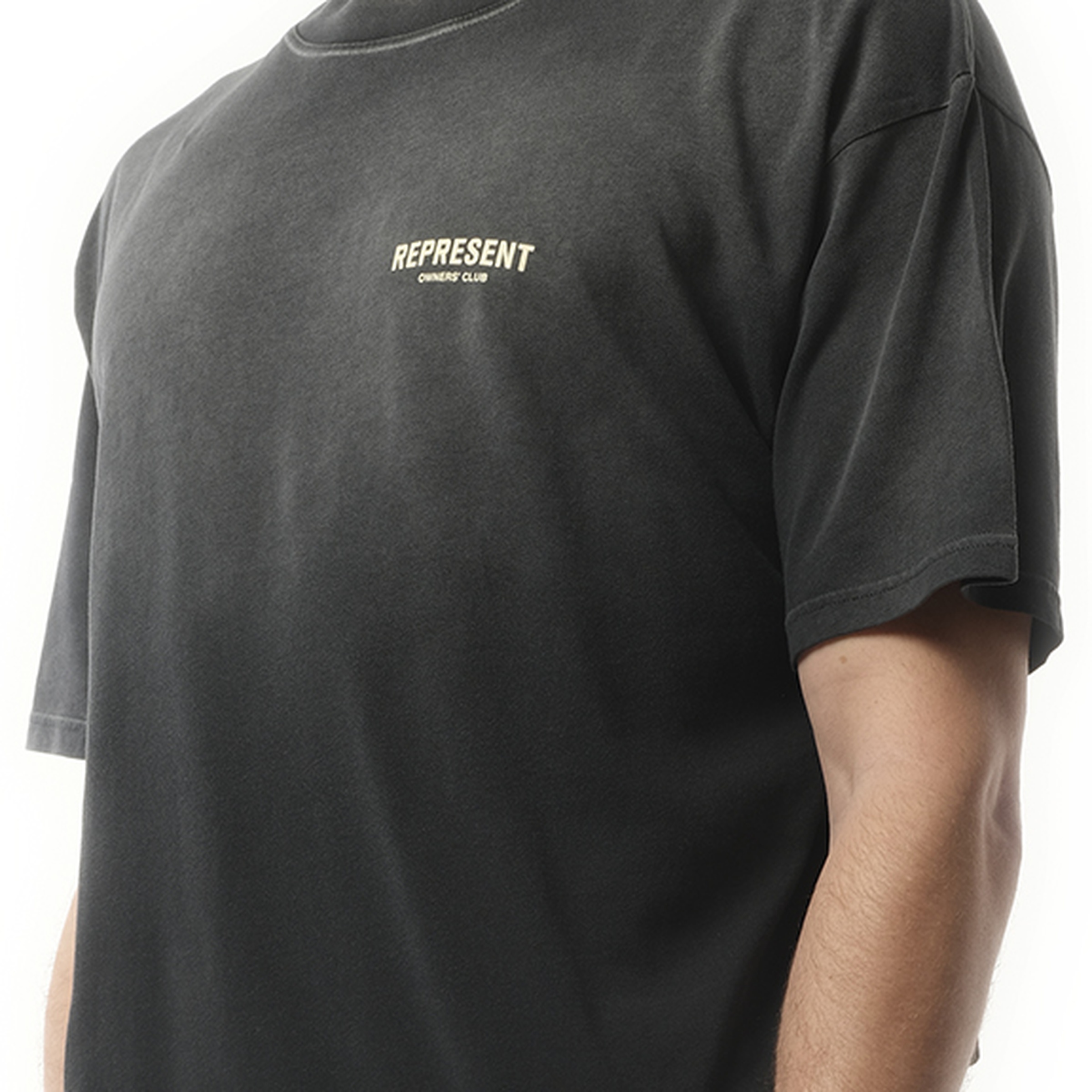 Represent Owners Club T-Shirt in Aged Black - 3