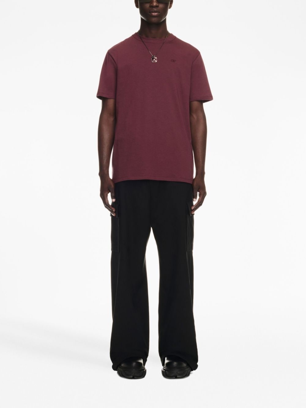 wide-leg cargo trousers - 2
