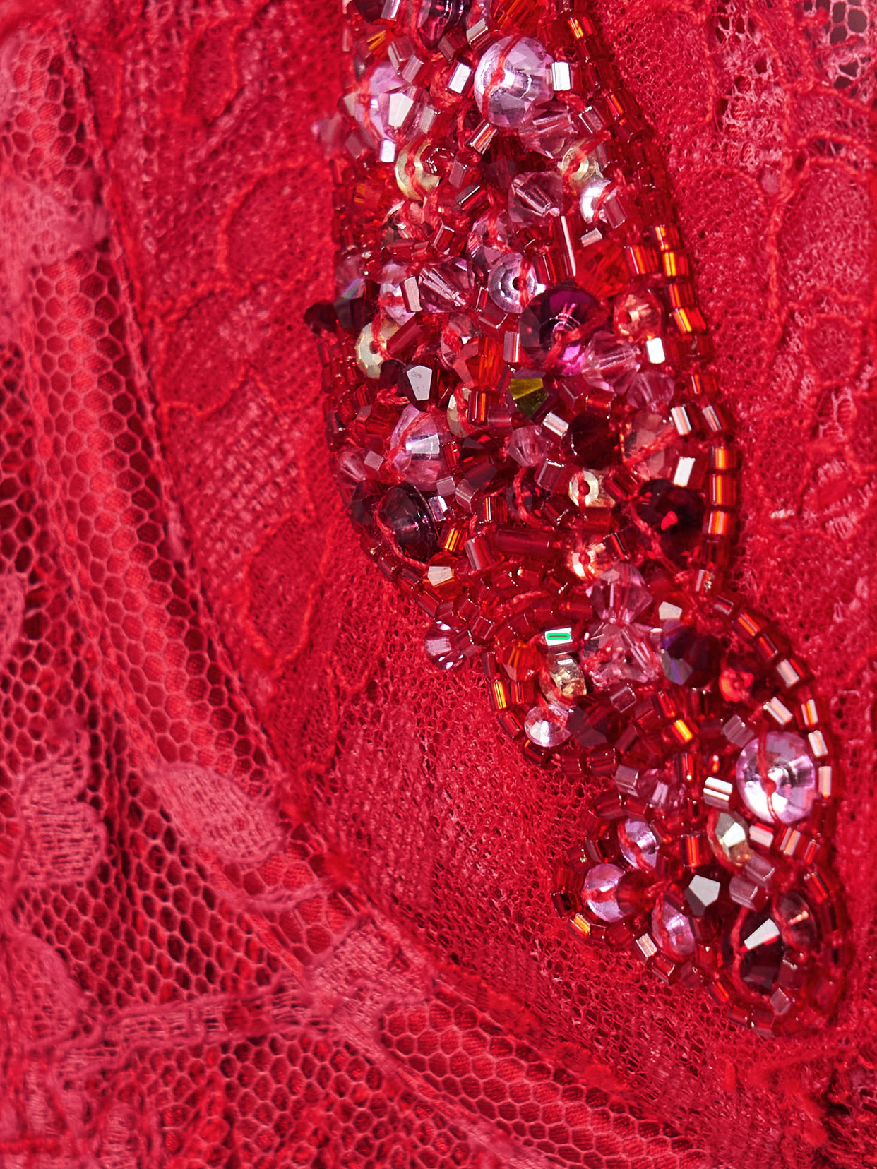 Graicelle Embellished Leavers Lace And Stretch-silk Satin Underwired Balconette Bra - 4