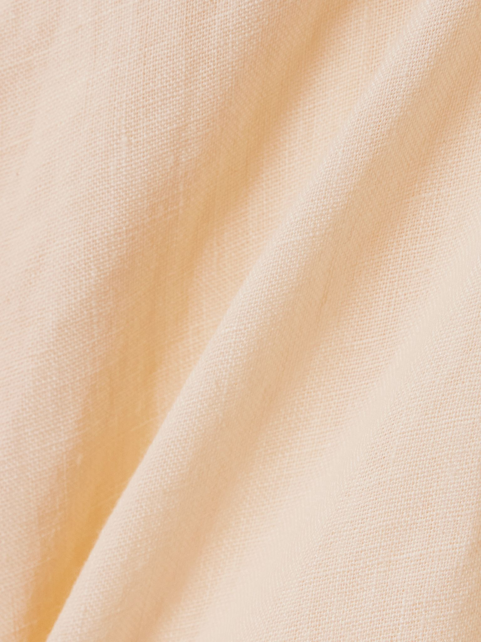 Zambra tie-detailed ruffled organic linen blouse Ecru - 4