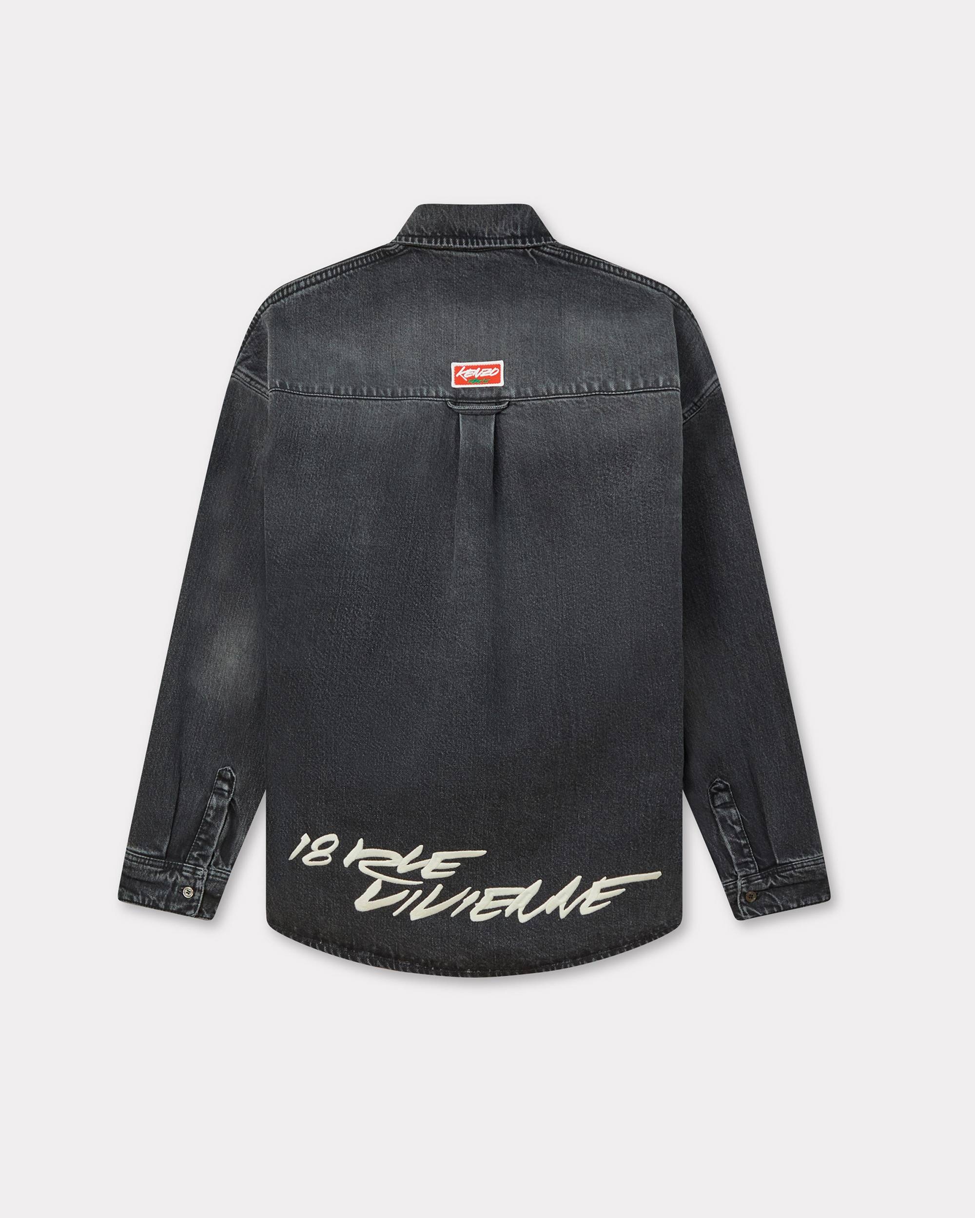 'Kenzo x Futura 2000' embroidered workwear shirt in Japanese denim - 2
