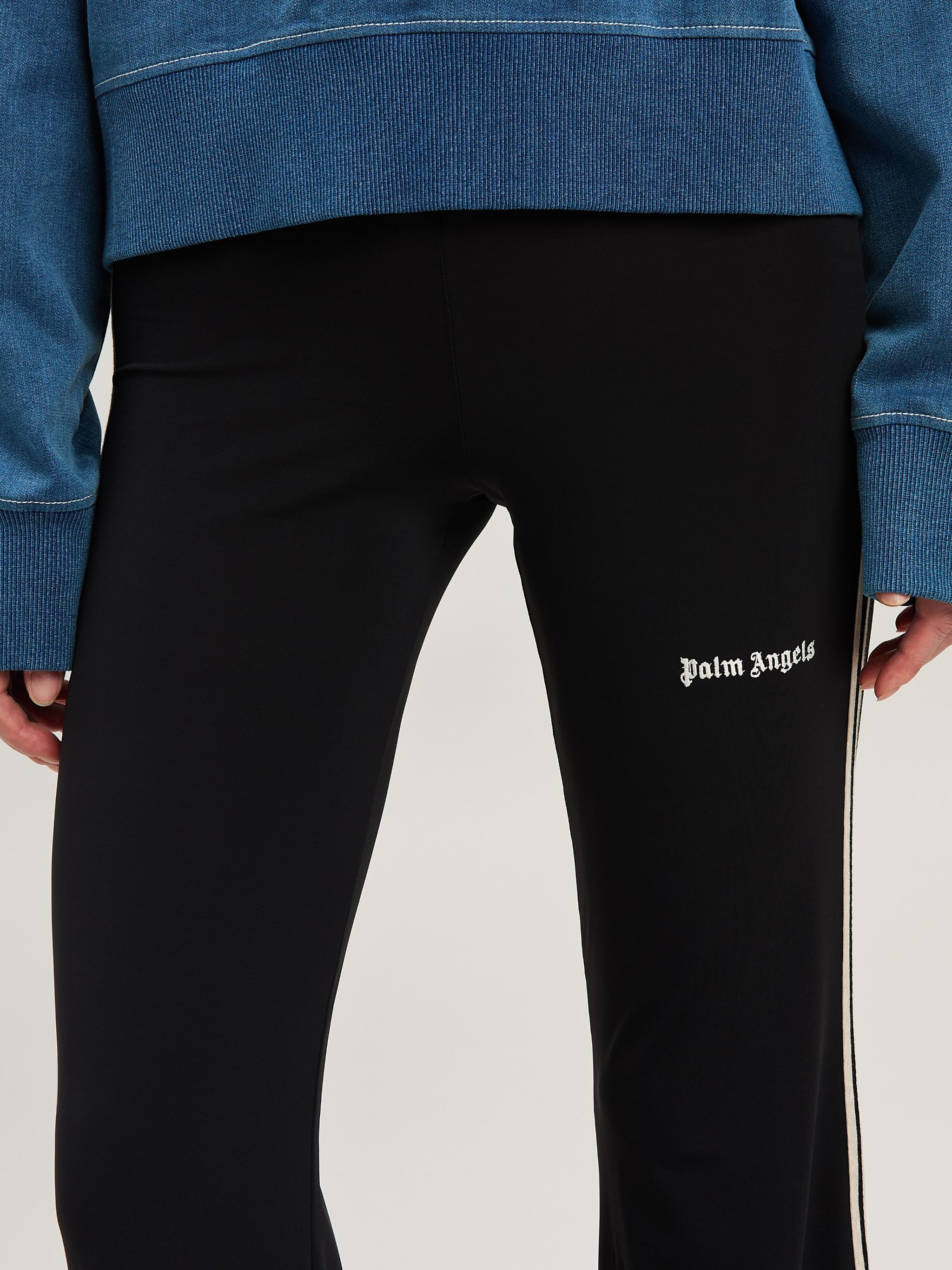Palm Inlay Track knit pants - 6