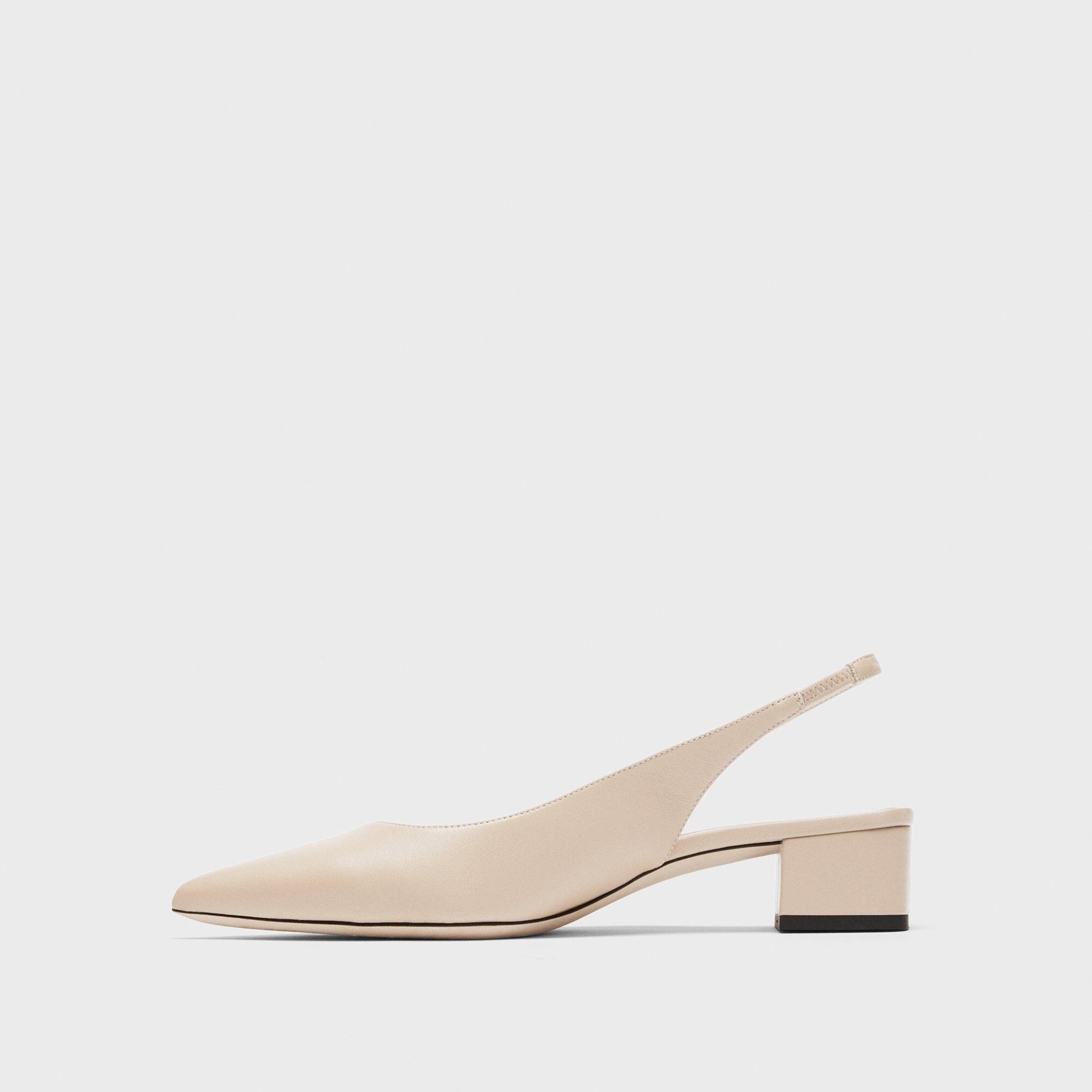 Slingback Pump in Leather - 3