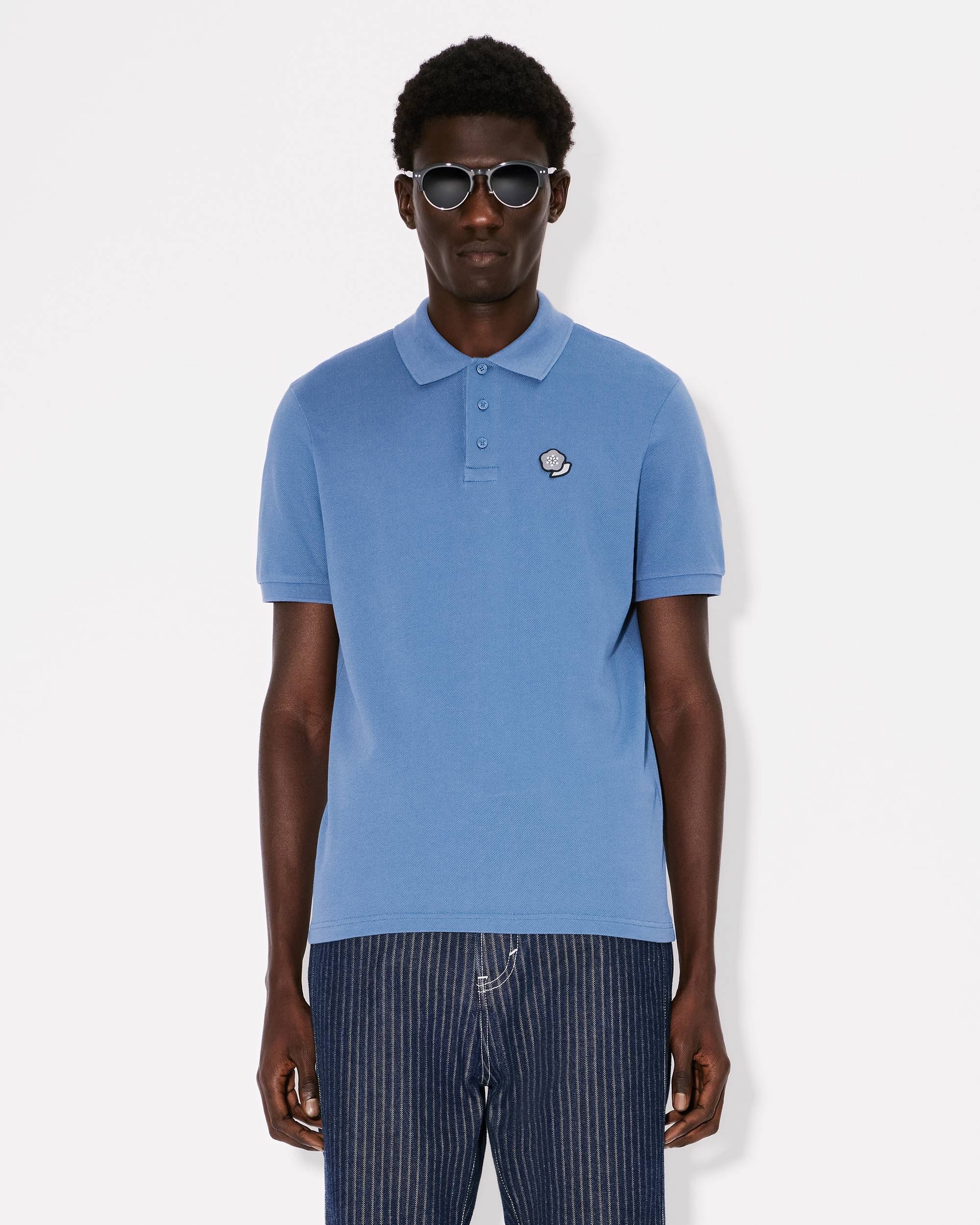 'KENZO Pop' embroidered slim polo in cotton - 3