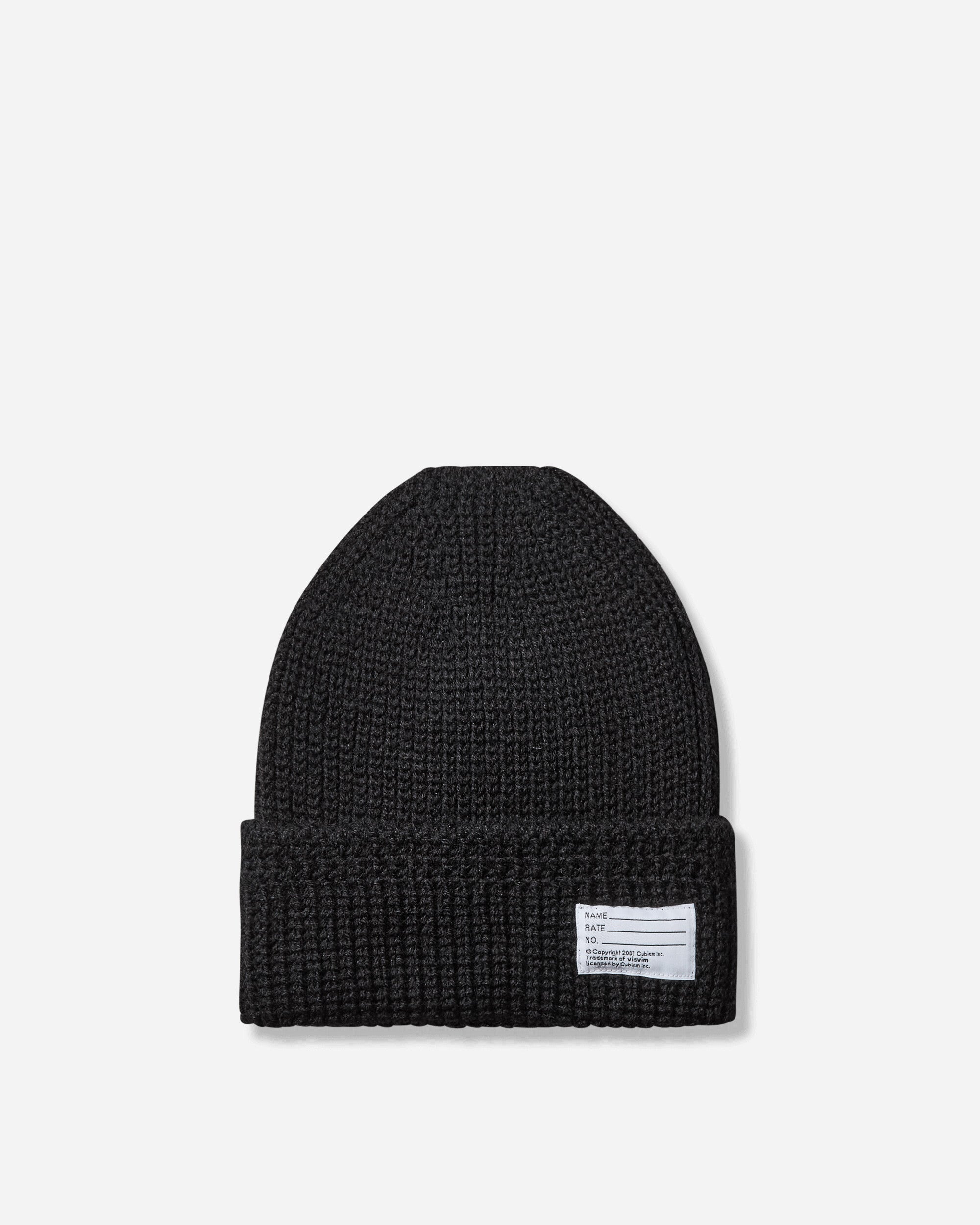 Knit Wool Beanie Black - 1