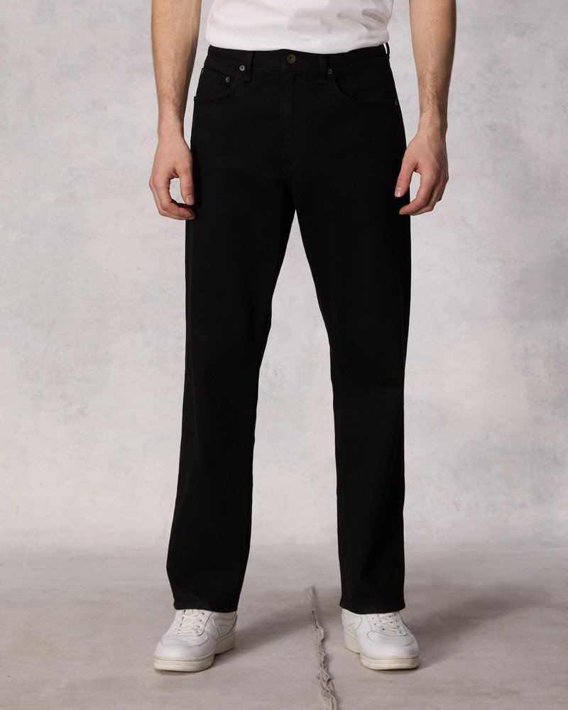 Fit 4 - Black Straight Fit Authentic Stretch Jean - 1