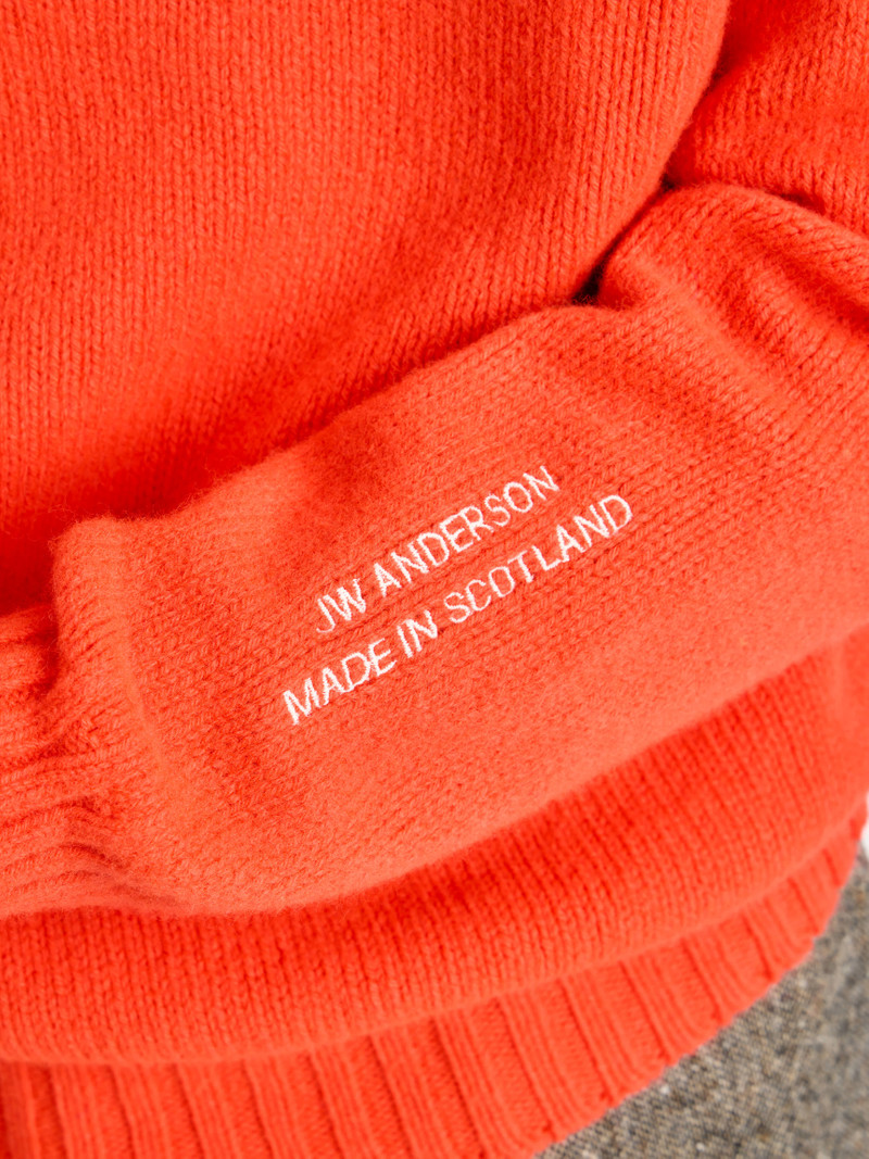 TURTLE NECK JUMPER IN NEON ORANGE 5