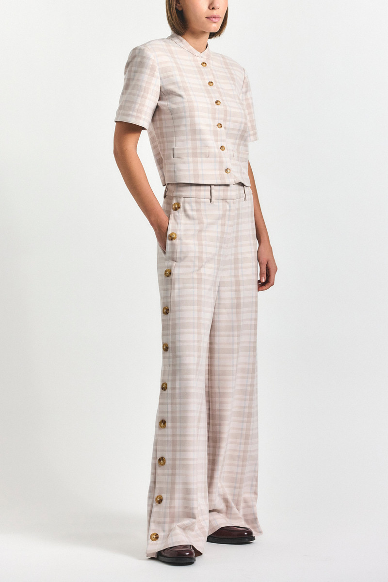 CARTER WIDE LEG BUTTON TROUSER 1