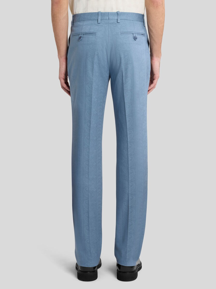 ALL-OVER PAISLEY JACQUARD TROUSERS - 4